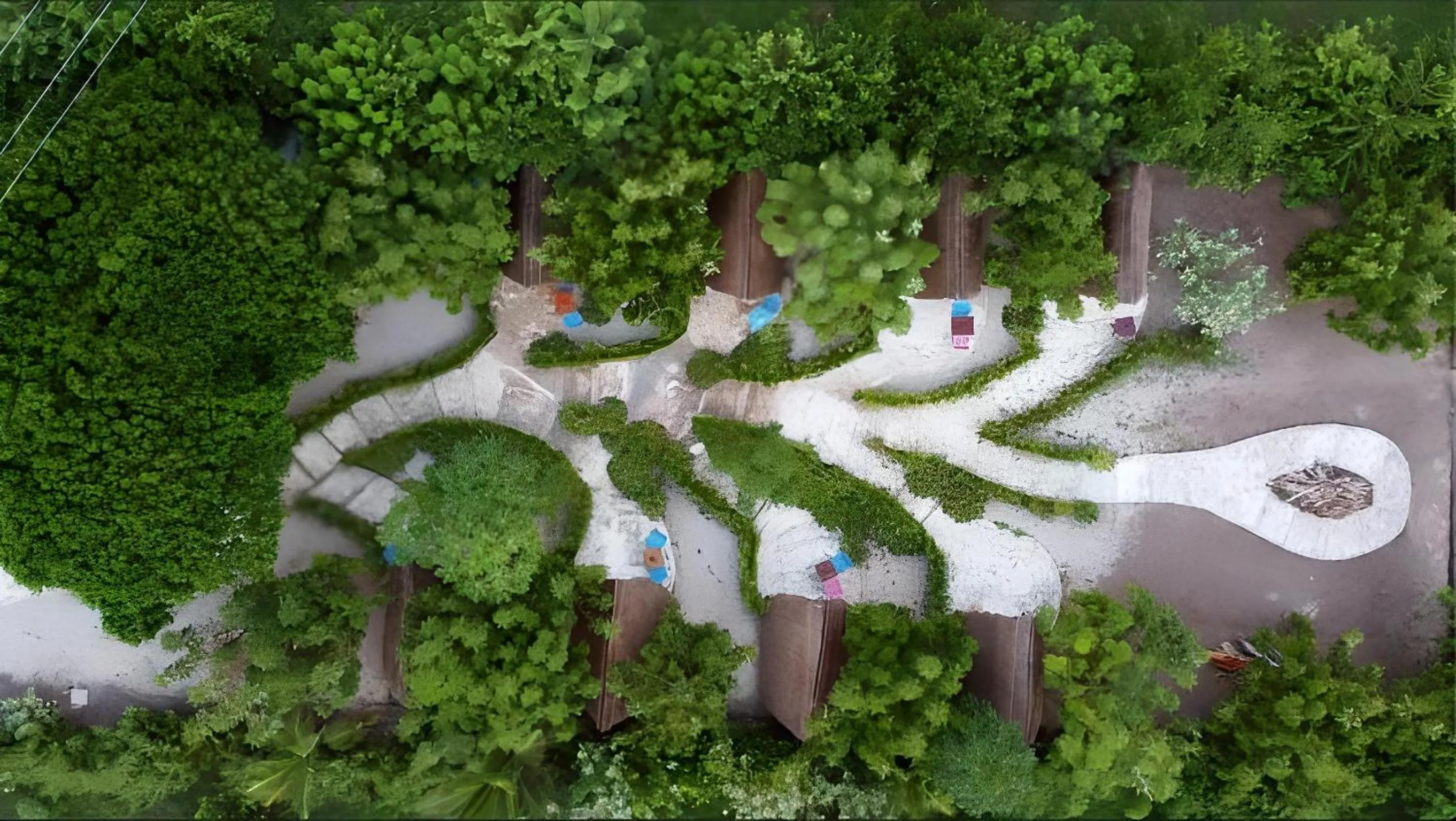 Bird's eye view in Santuario Beach Hostel