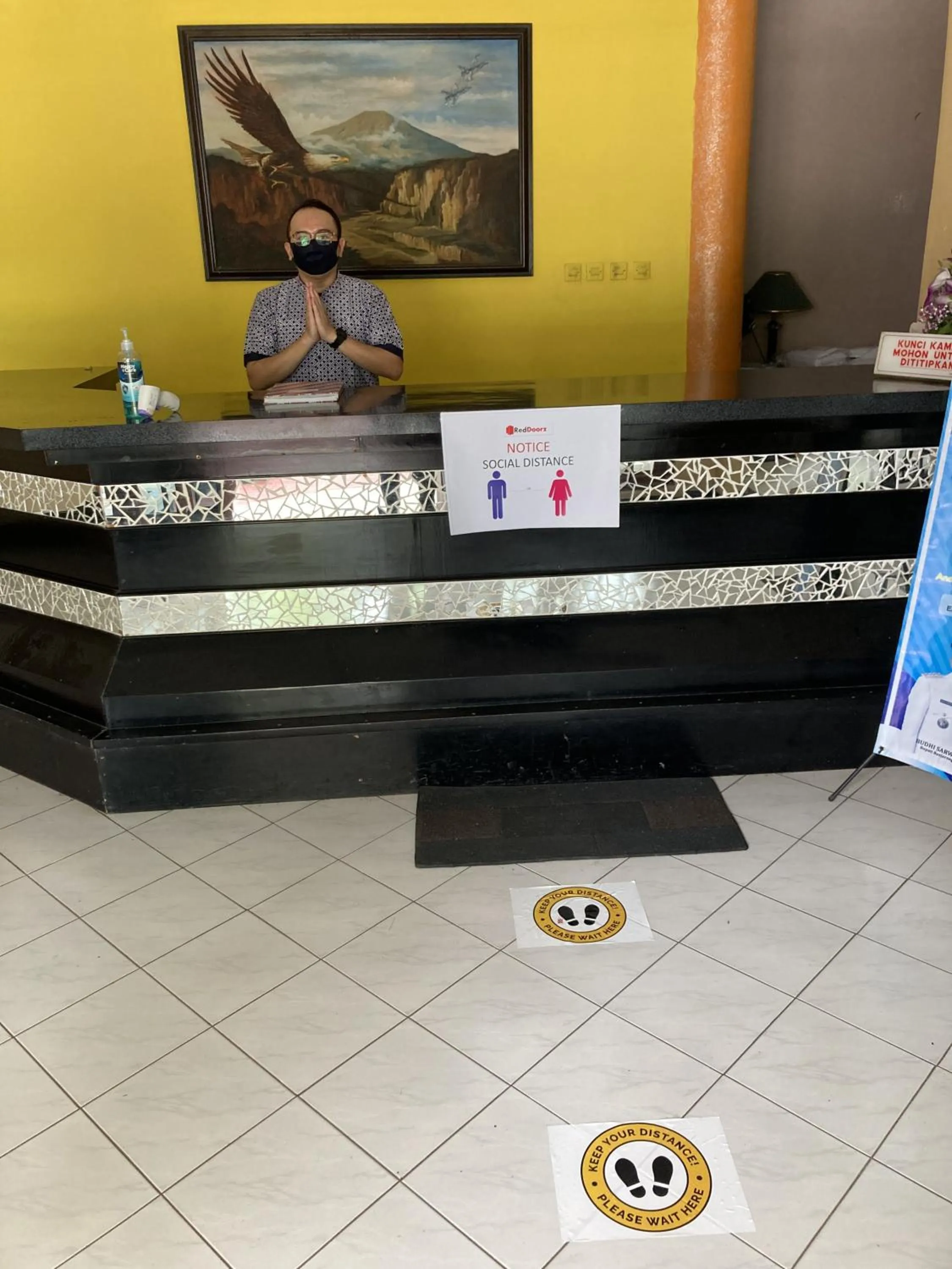 Lobby or reception in Hotel Garuda Syariah near Alun Alun Banjarnegara