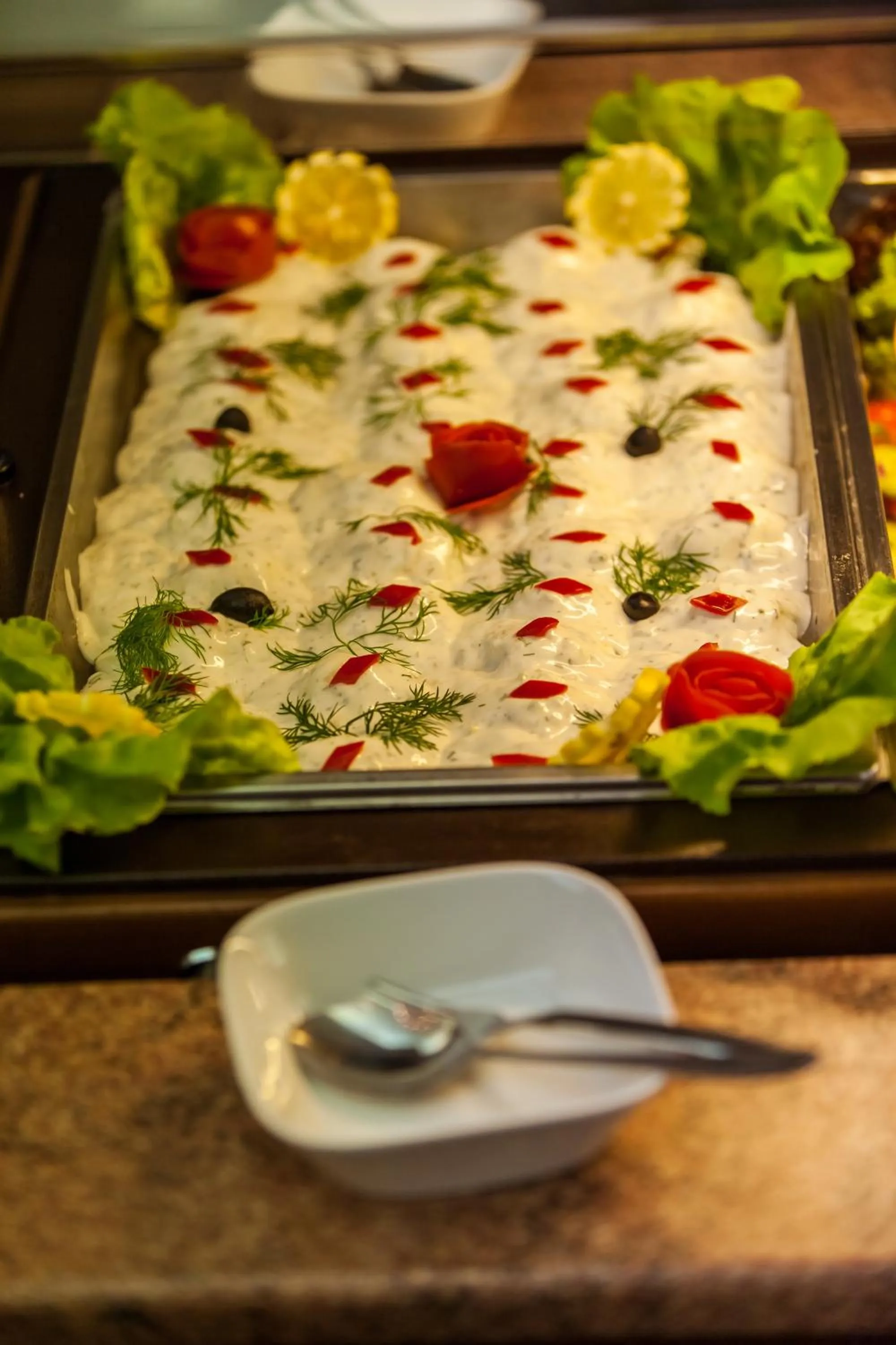 Food close-up in Hotel International