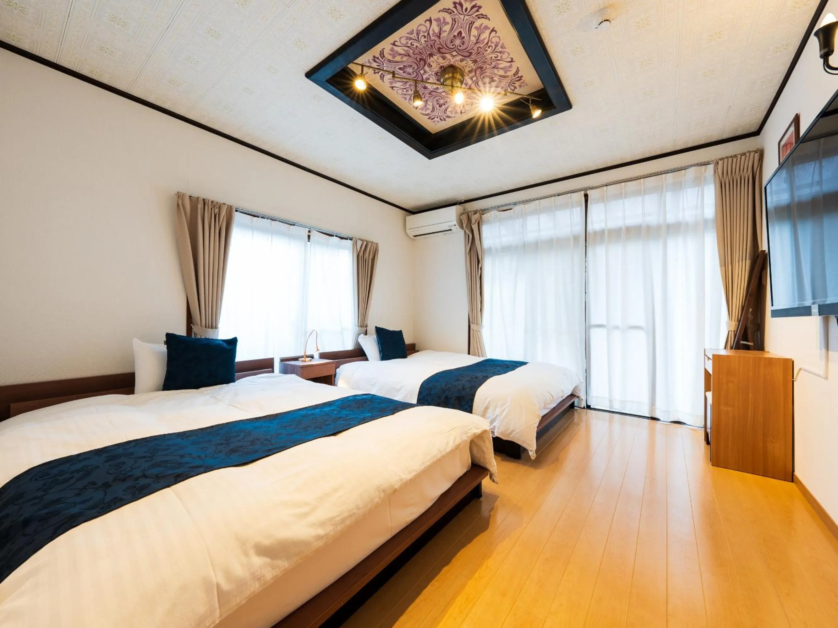 Bedroom, Bed in Yufuin Wasaku