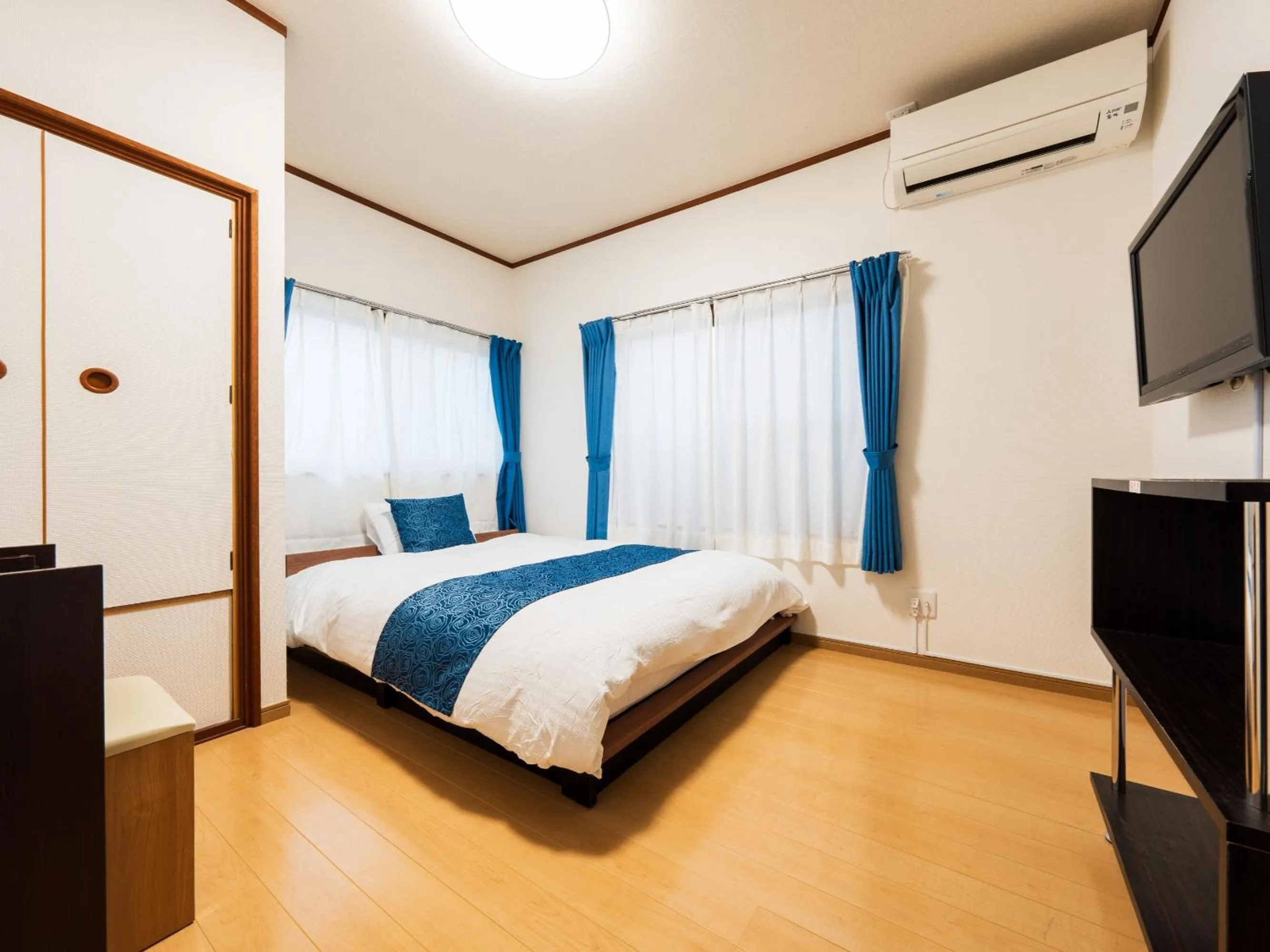 Bedroom, Bed in Yufuin Wasaku