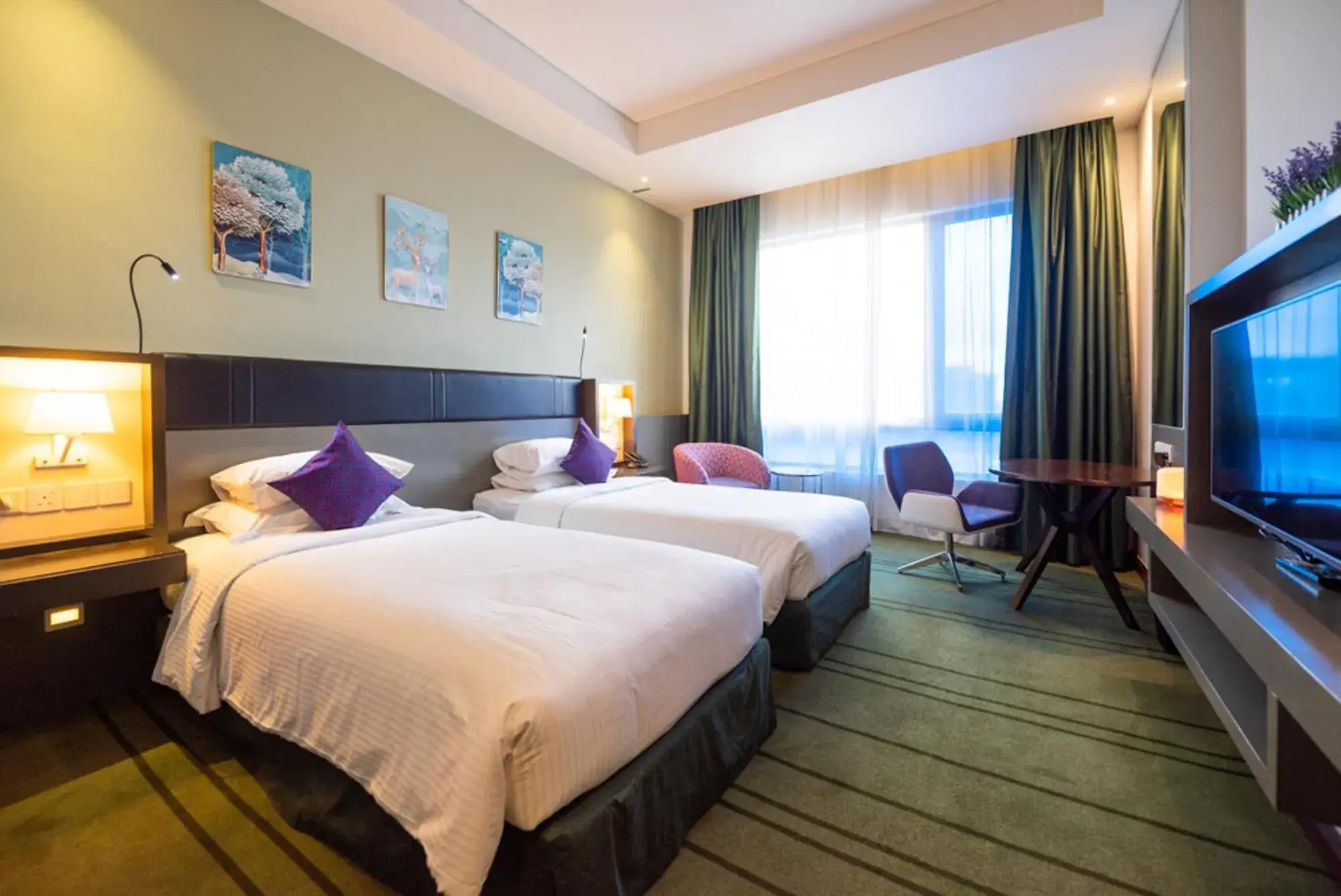 Deluxe Twin Room in Asaya Hotel Kota Kinabalu - Refurbished 2024 Deluxe Twin Room in Asaya Hotel Kota Kinabalu - Refurbished 2024