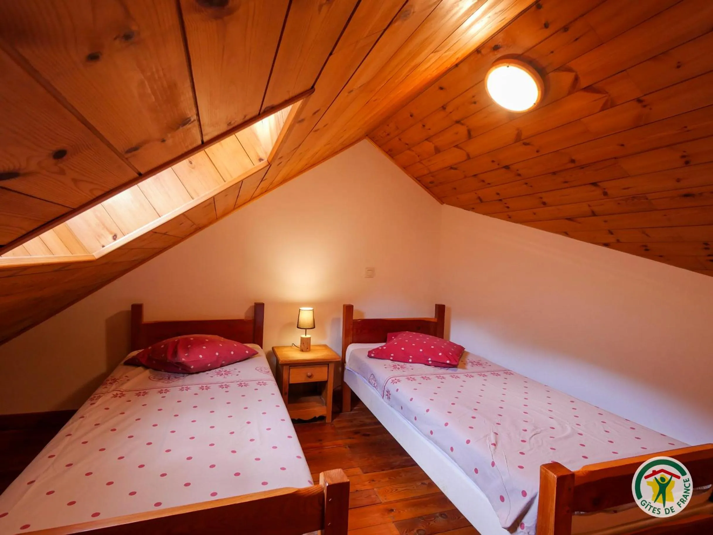 Bed in Chambres d'hôtes l'Abondance