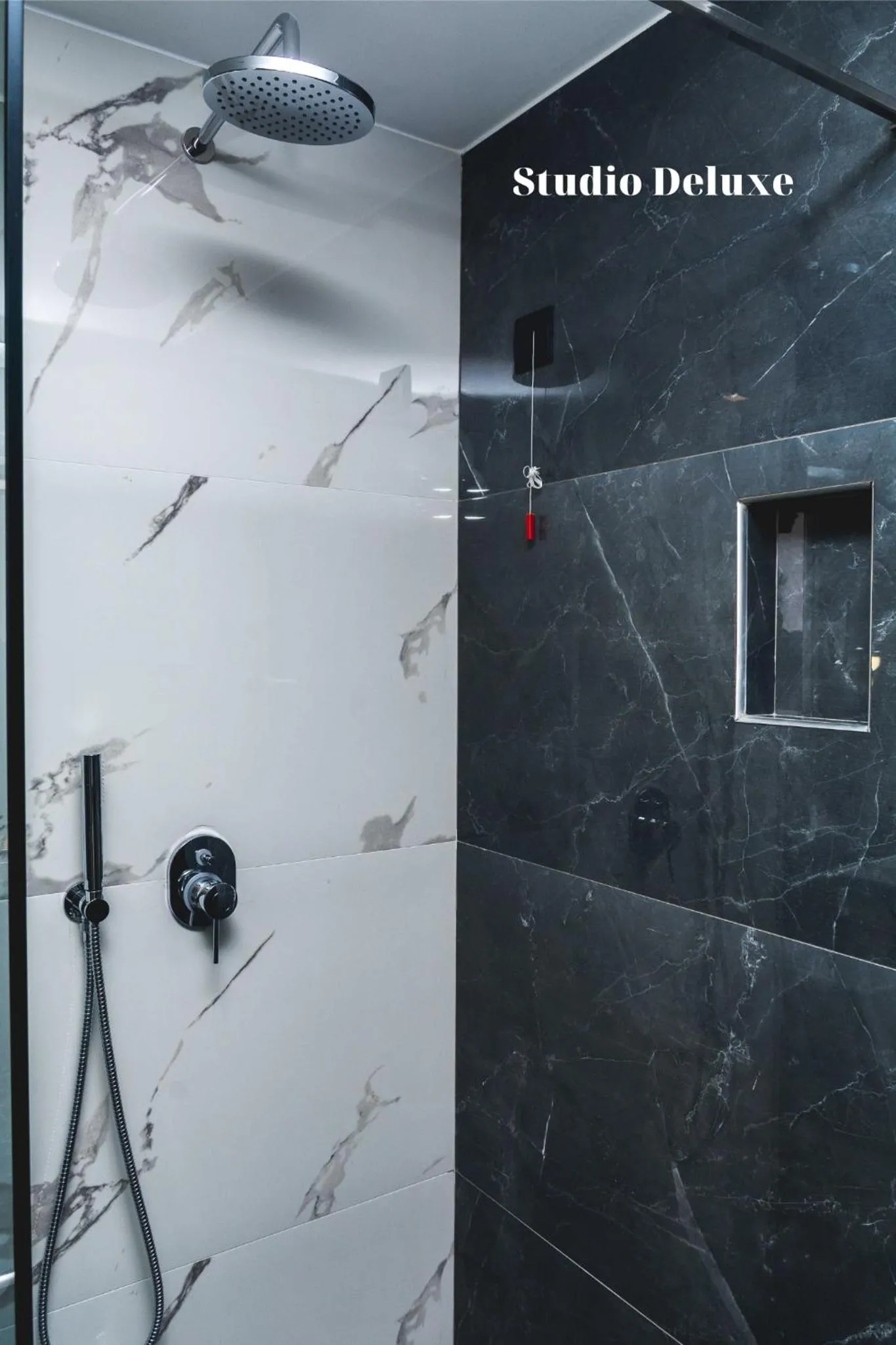 Shower in Dionisos Luxury Suites