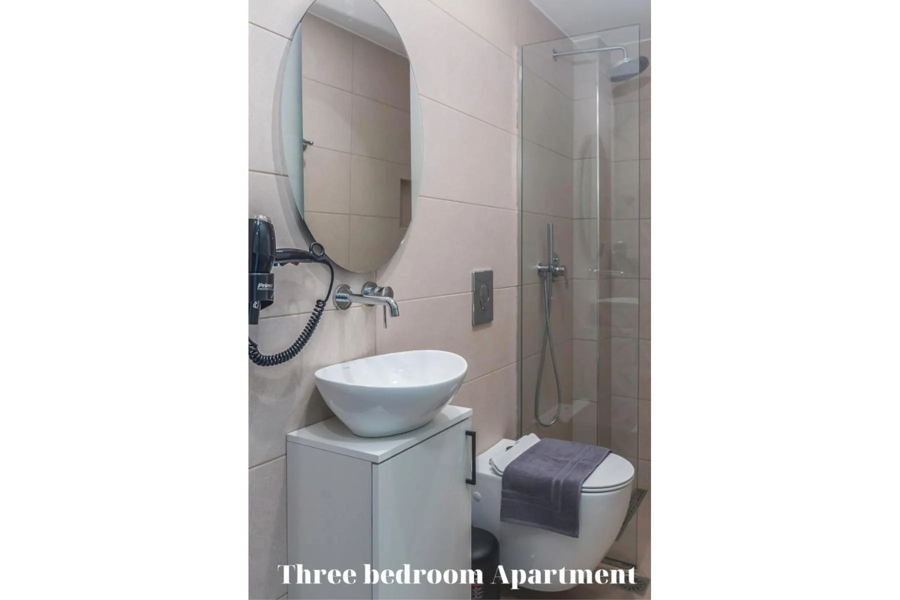 Shower in Dionisos Luxury Suites