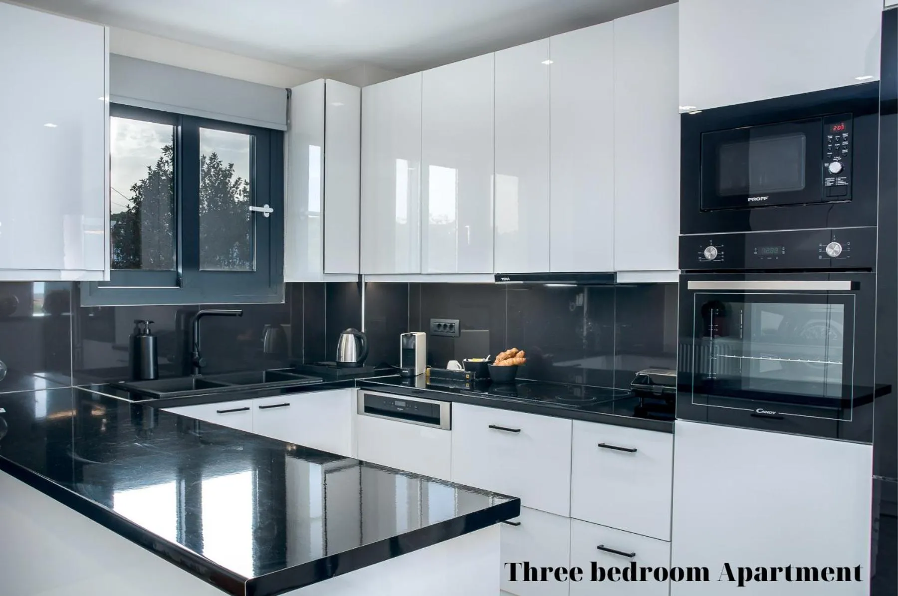 Kitchen or kitchenette in Dionisos Luxury Suites