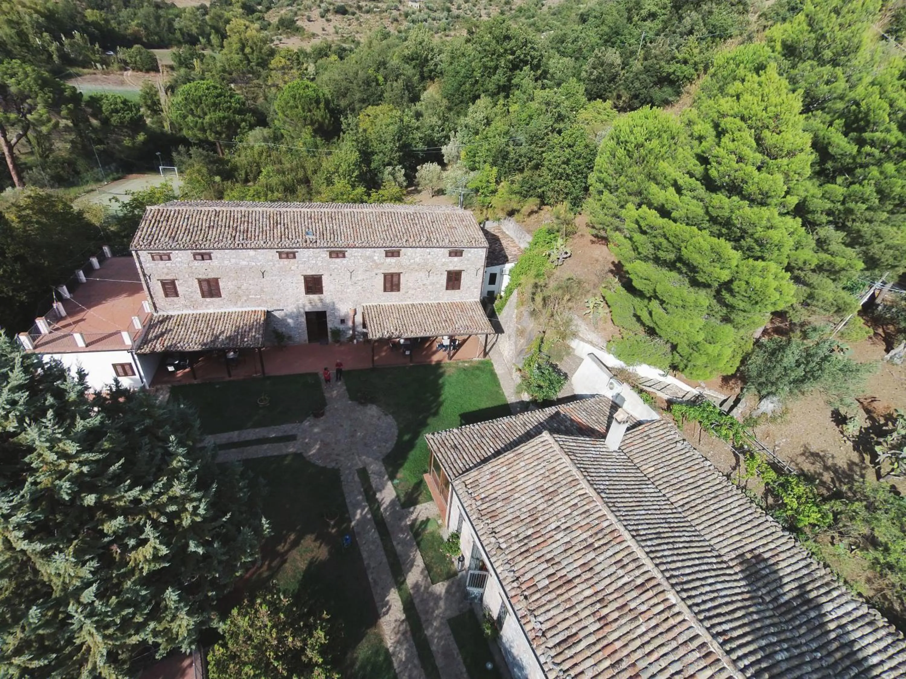 Bird's eye view in L'Antico Casale
