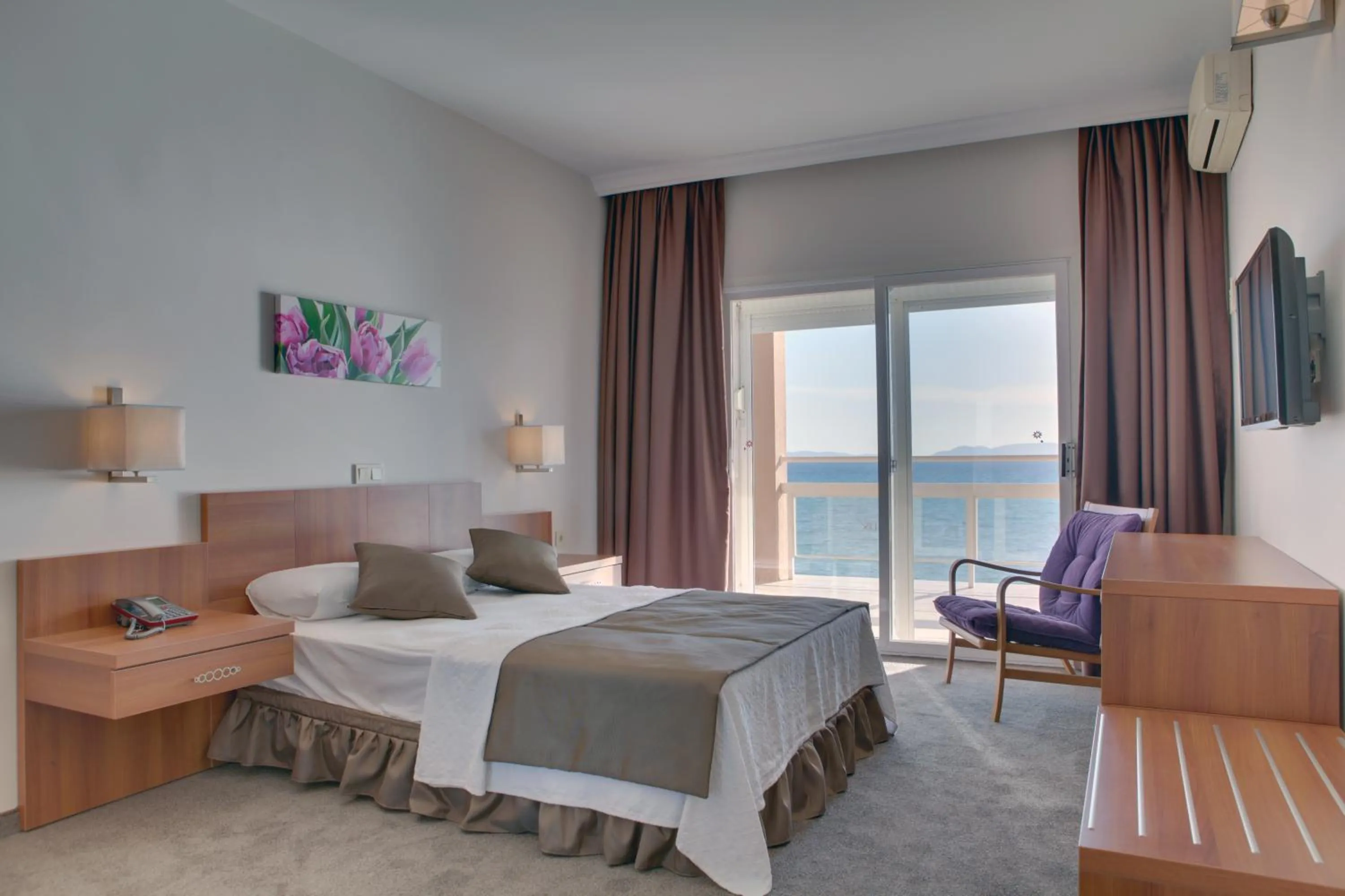 Bedroom, Bed in Melis Hotel Kusadasi