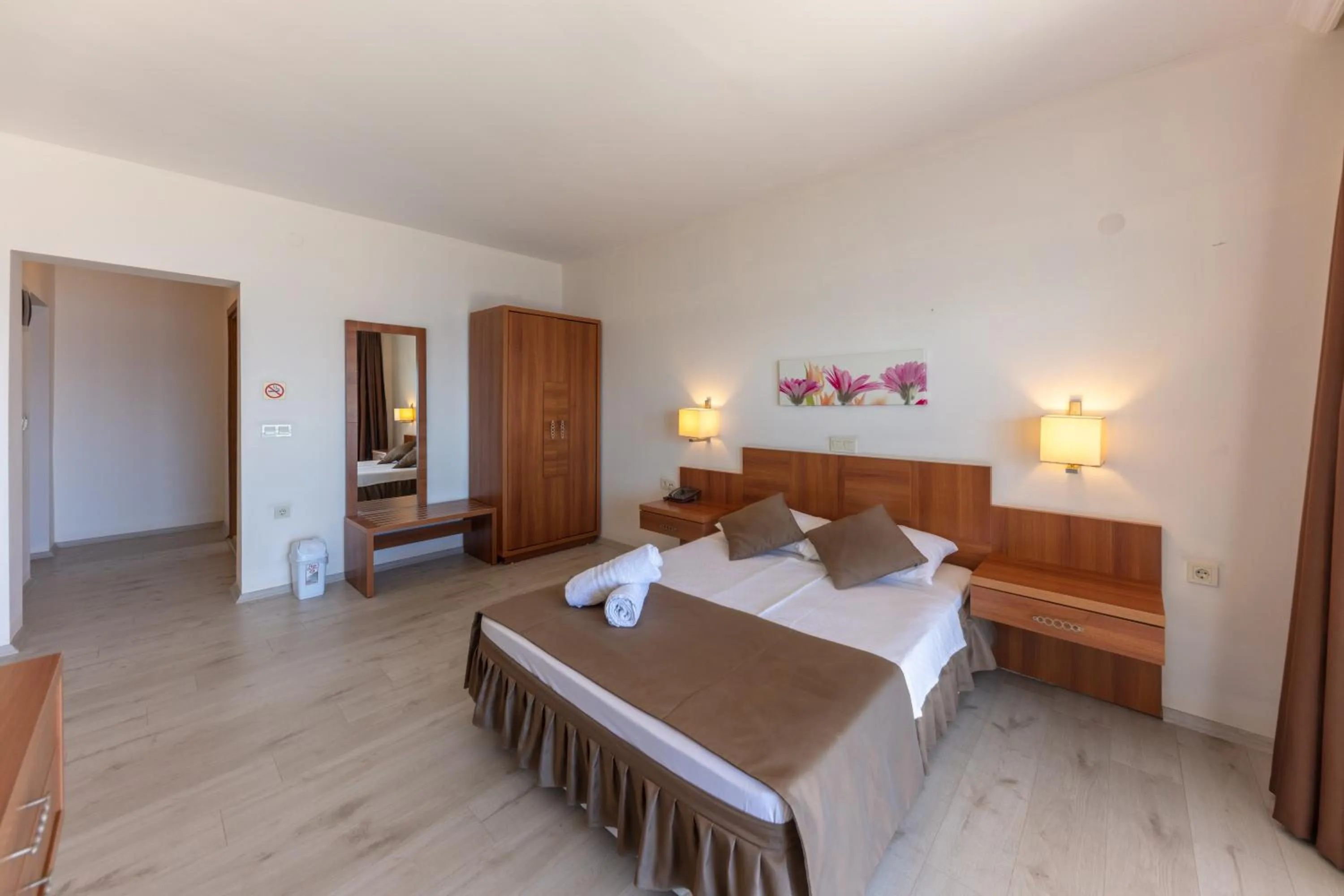 Bed in Melis Hotel Kusadasi