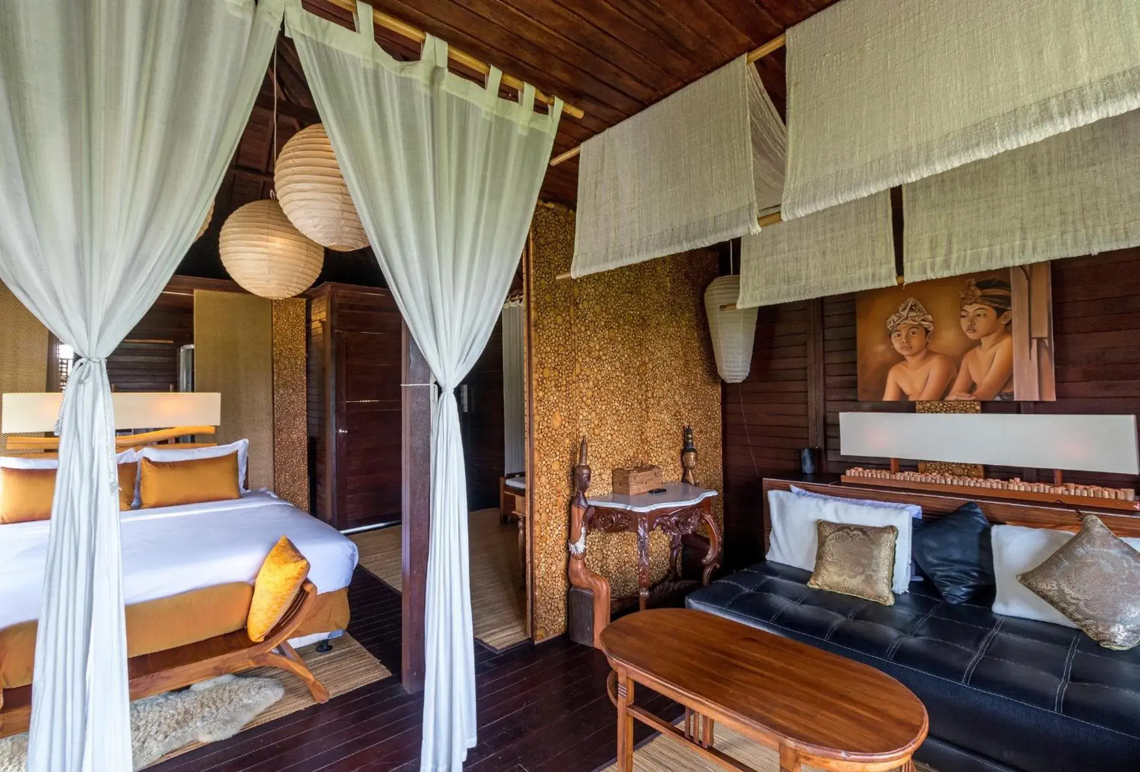 Bed in Villa Padi Menari Bed in Villa Padi Menari