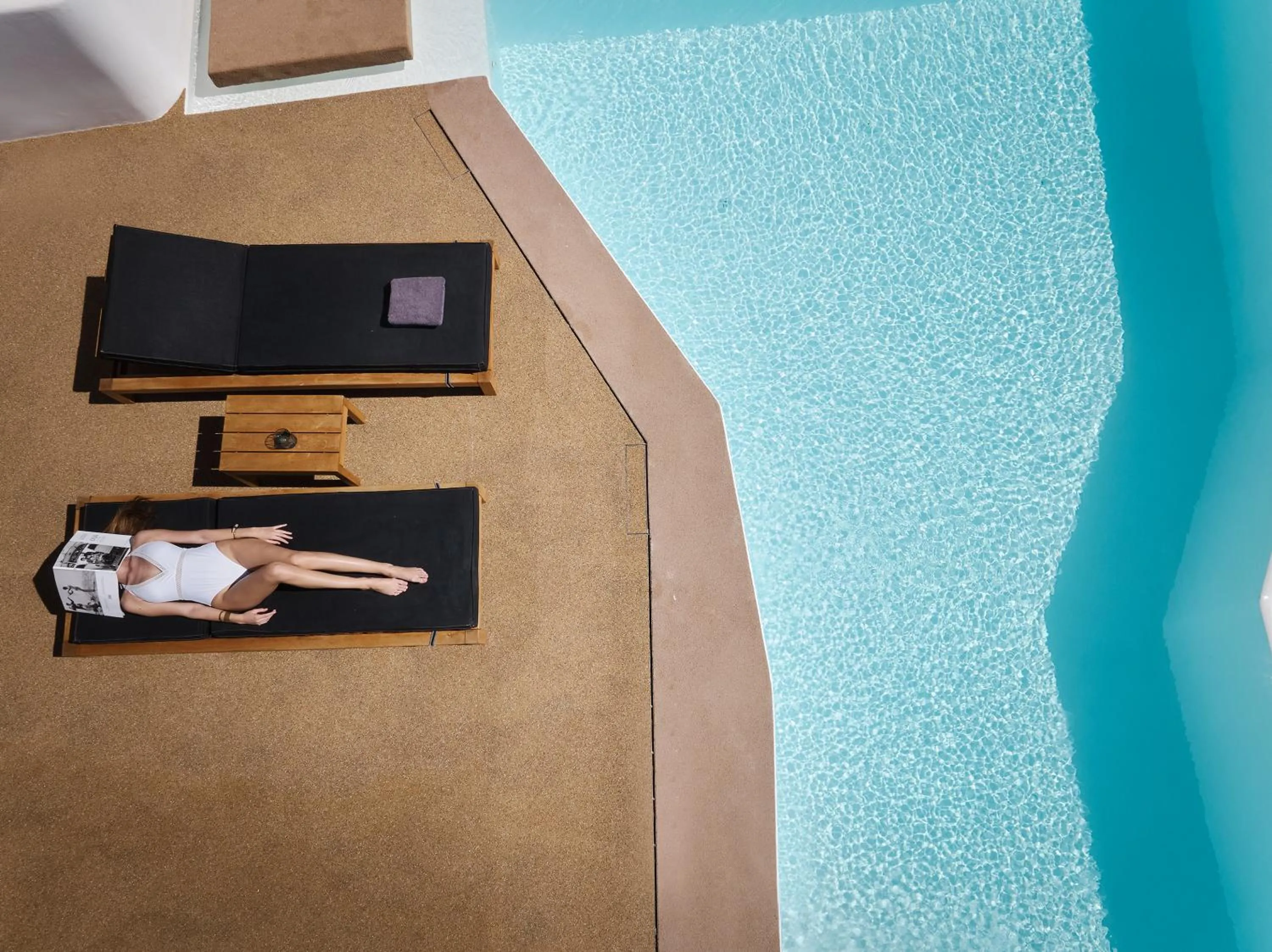 Swimming pool in Olvos Luxury Suites