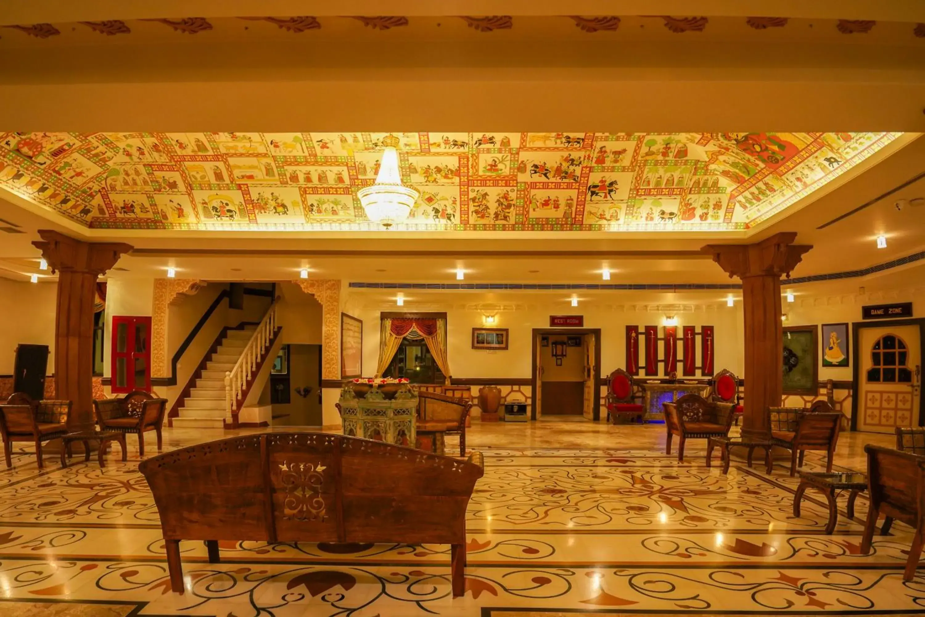 Lobby or reception in Marugarh Resort and Spa Lobby or reception in Marugarh Resort and Spa