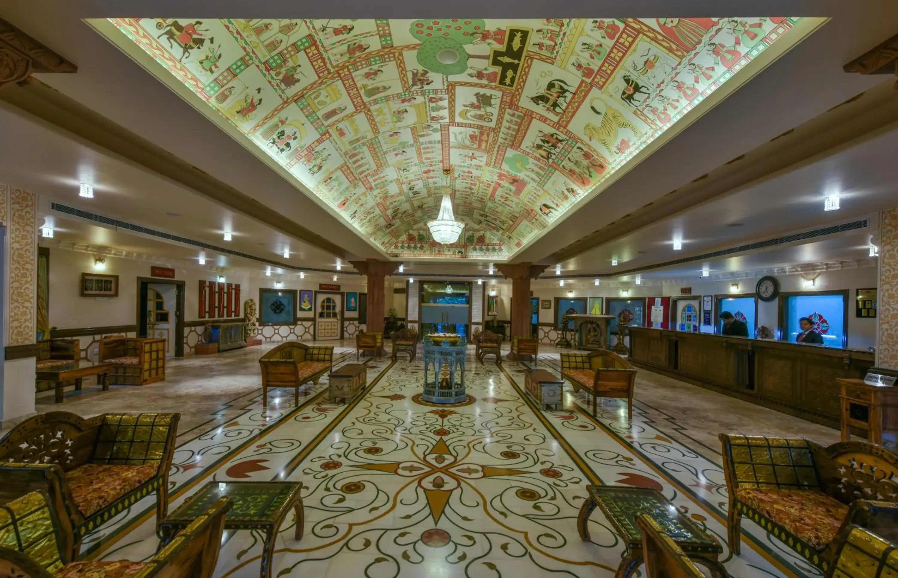 Lobby or reception in Marugarh Resort and Spa Lobby or reception in Marugarh Resort and Spa
