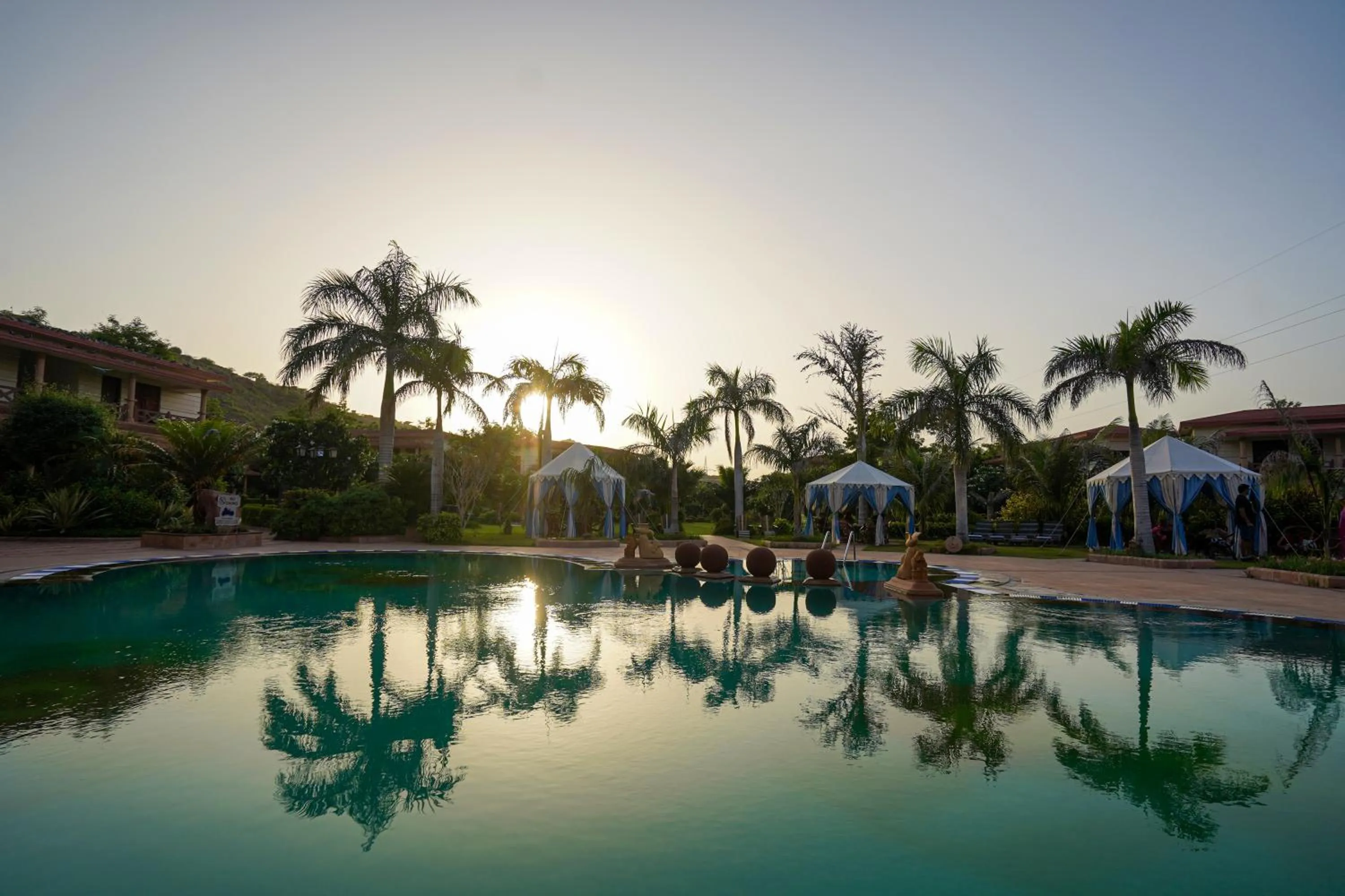 Swimming pool in Marugarh Resort and Spa