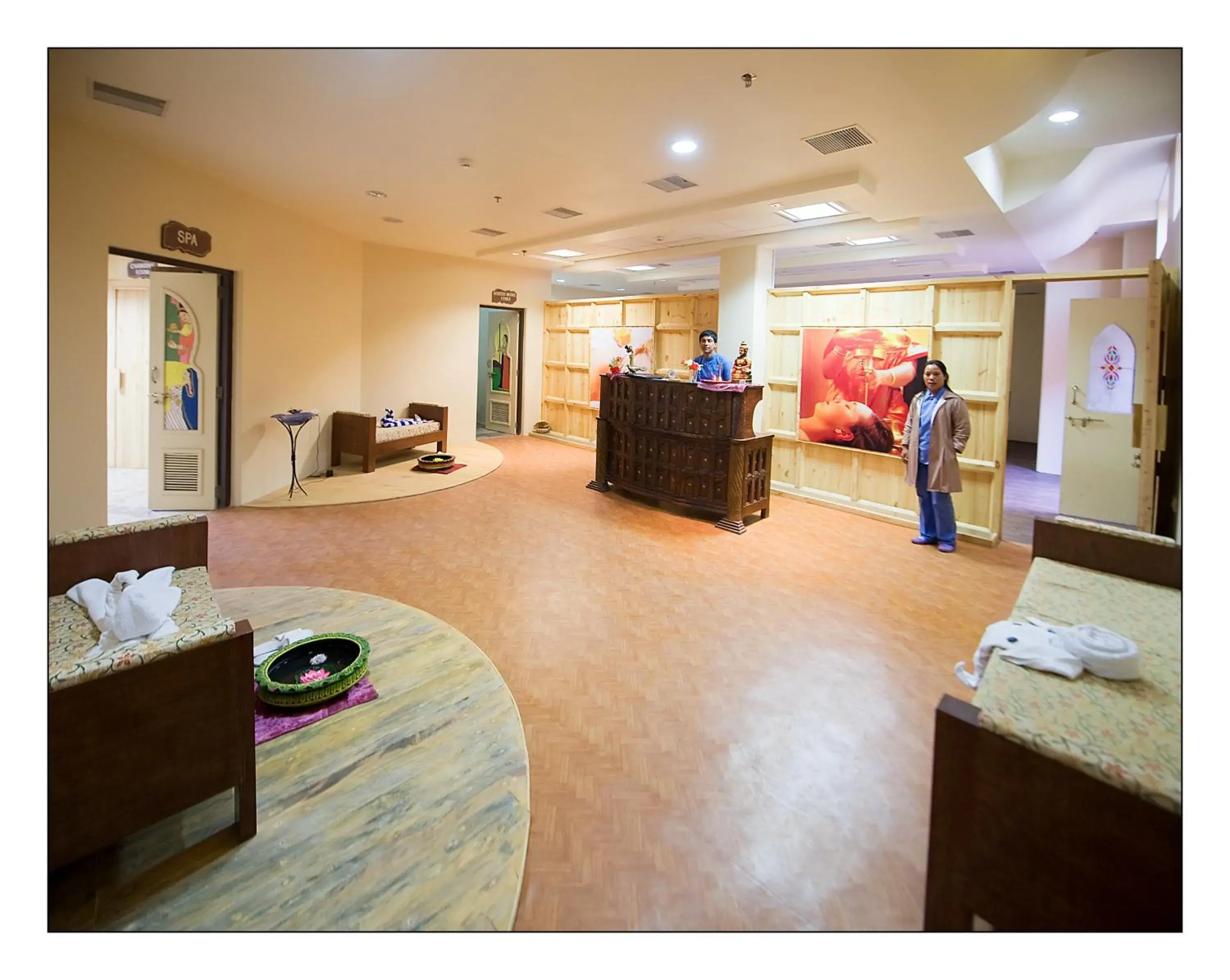 Lobby or reception, Bed in Marugarh Resort and Spa Lobby or reception, Bed in Marugarh Resort and Spa