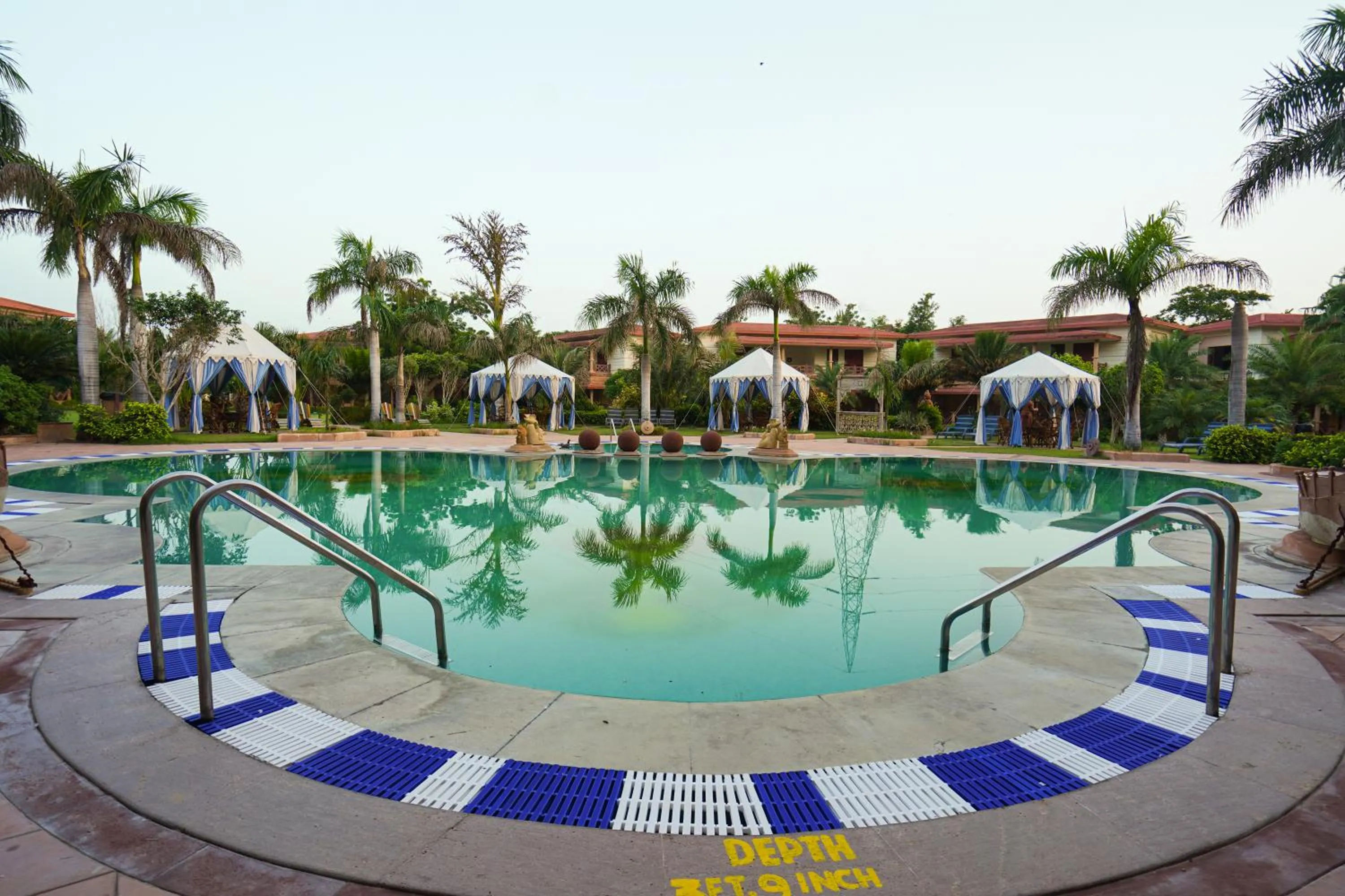 Swimming pool in Marugarh Resort and Spa