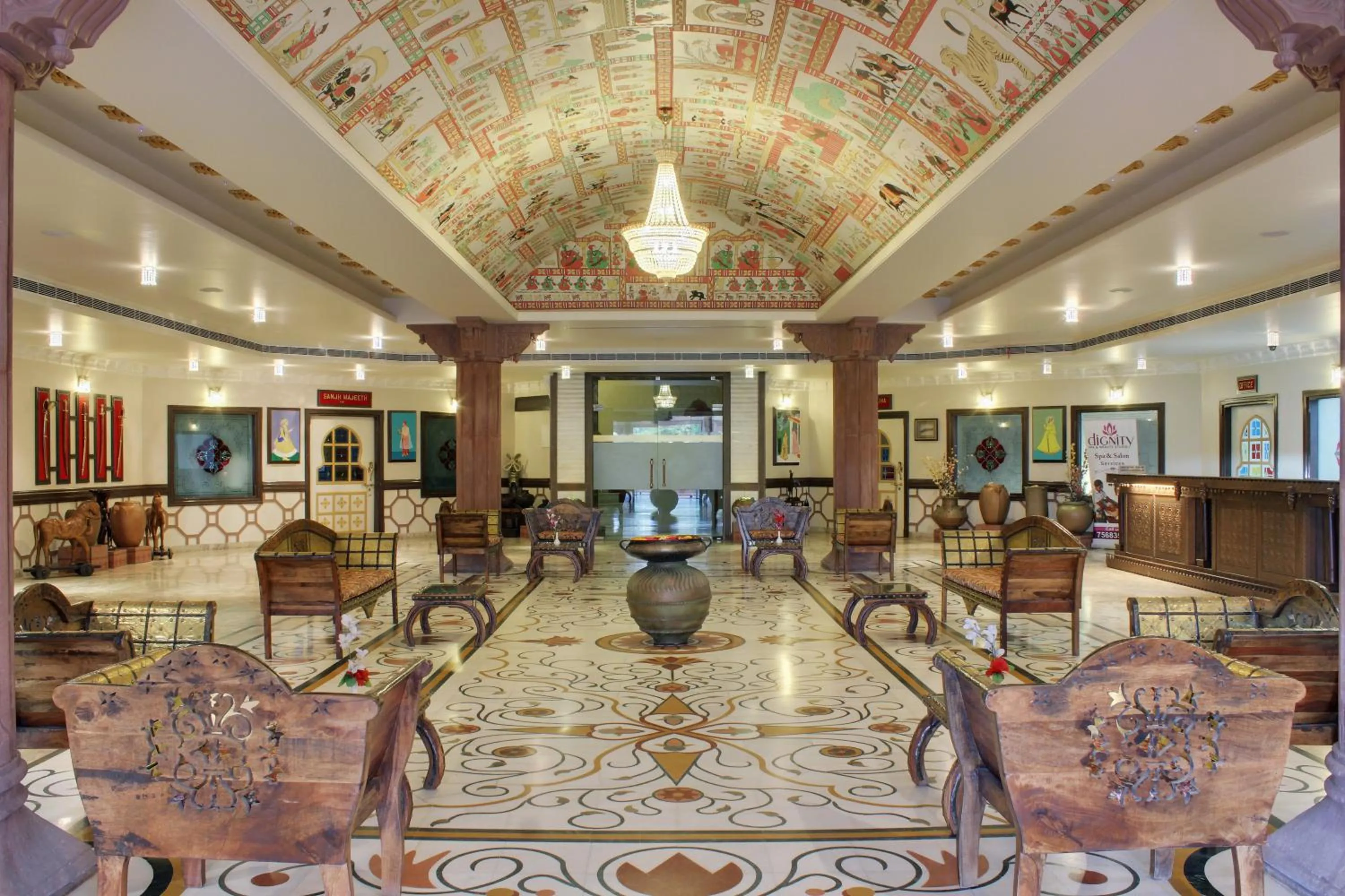 Lobby or reception in Marugarh Resort and Spa