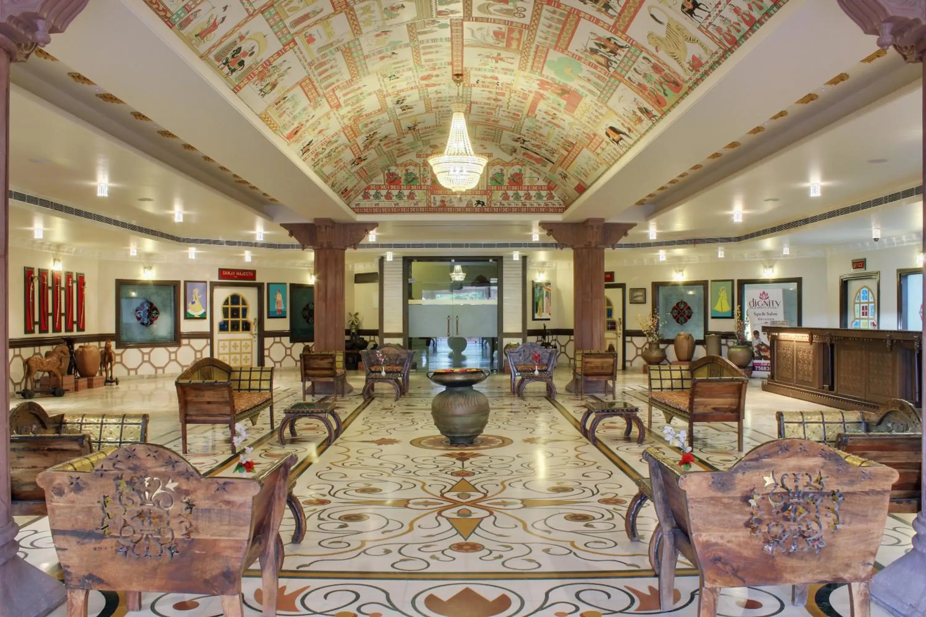 Lobby or reception in Marugarh Resort and Spa Lobby or reception in Marugarh Resort and Spa