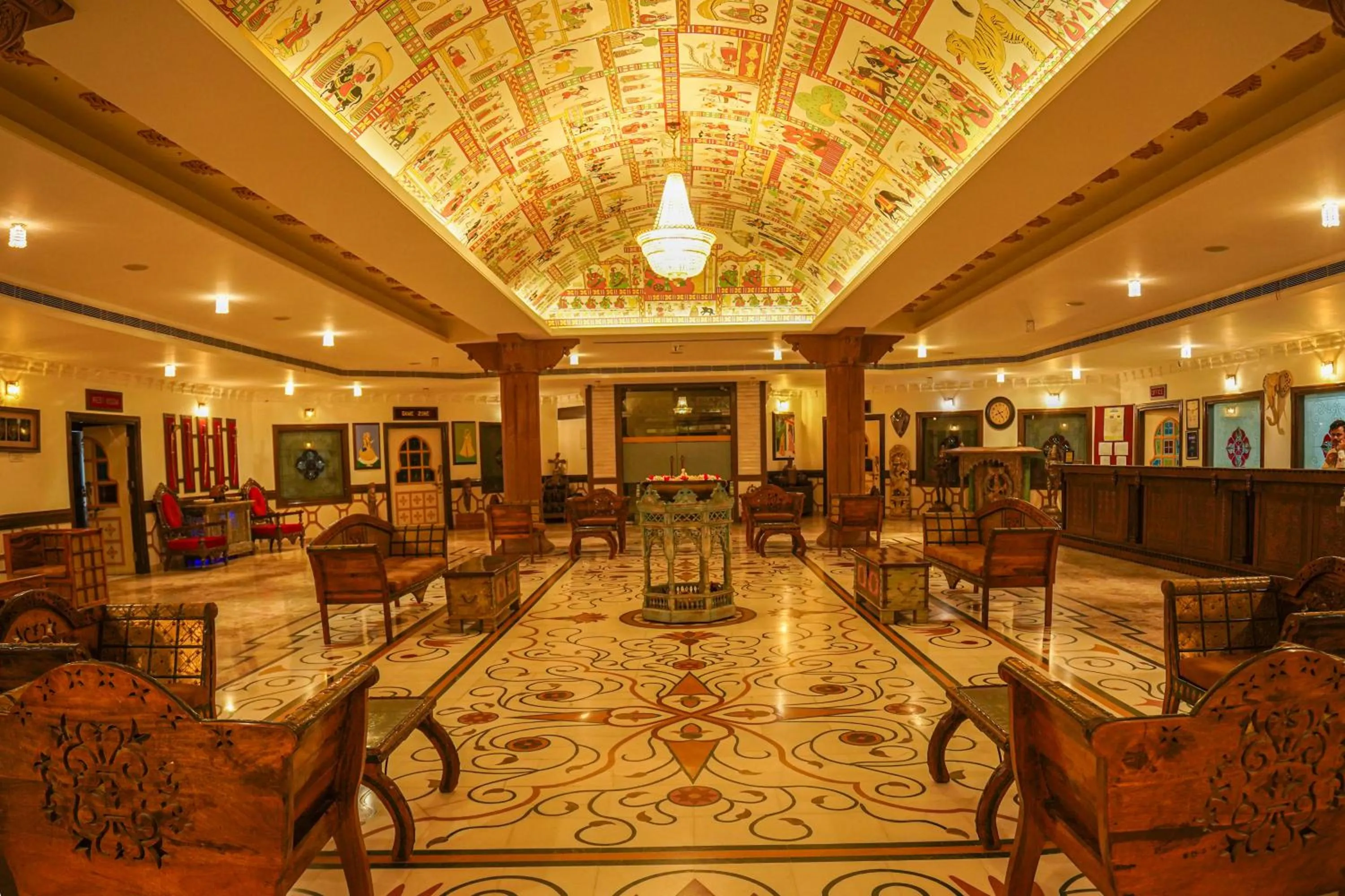 Lobby or reception in Marugarh Resort and Spa