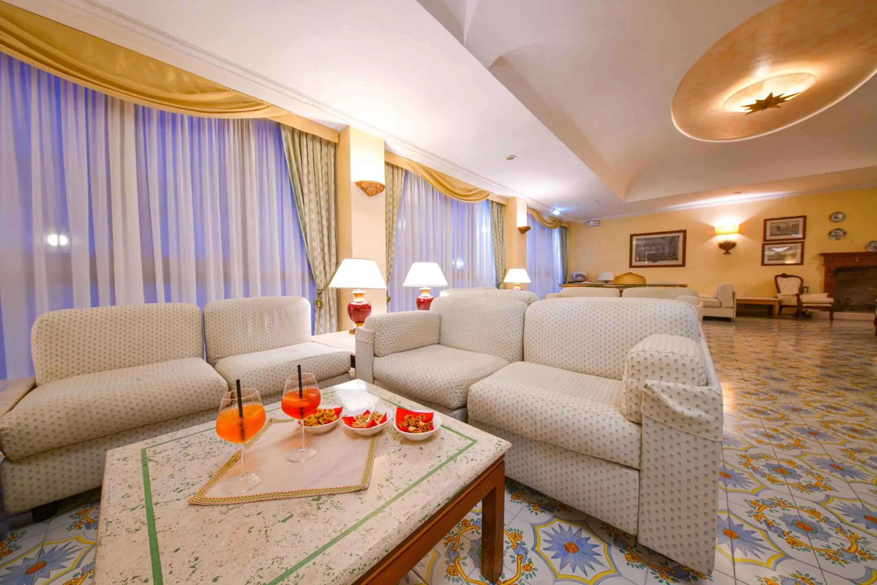 Living room in Grand Hotel Terme di Augusto Living room in Grand Hotel Terme di Augusto