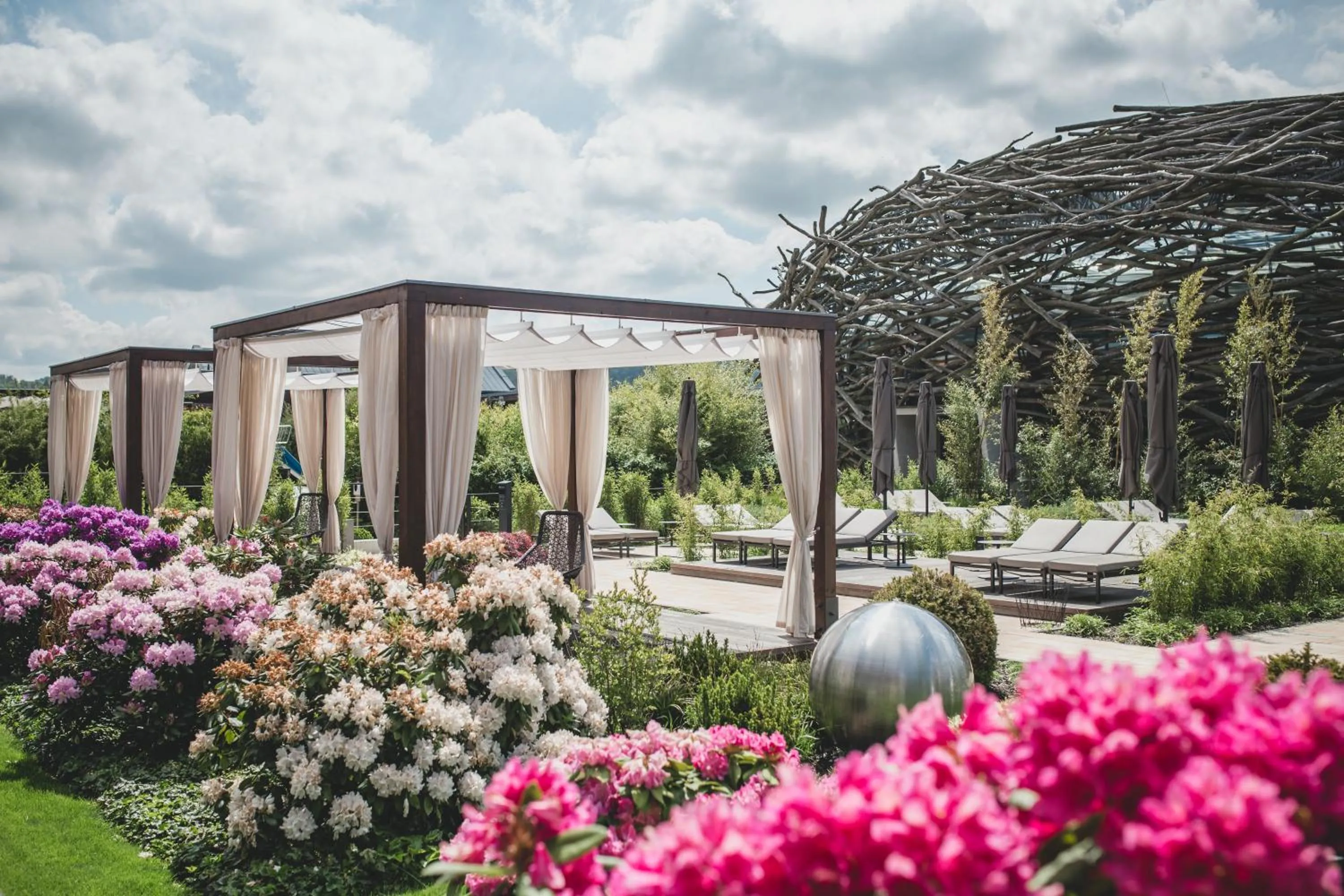 Garden view in Resort Čapí Hnízdo