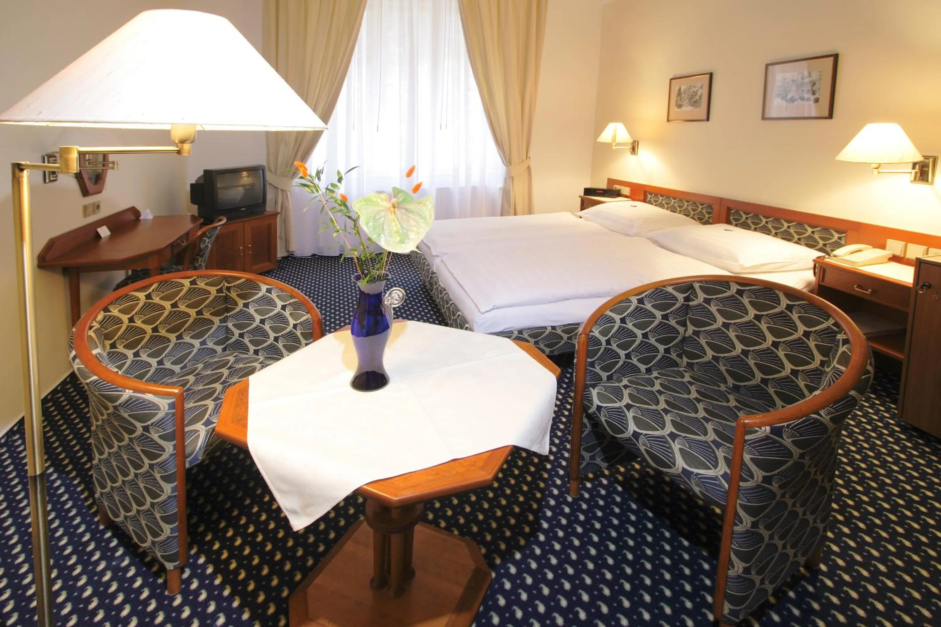 Seating area, Bed in Dům Bedřicha Smetany