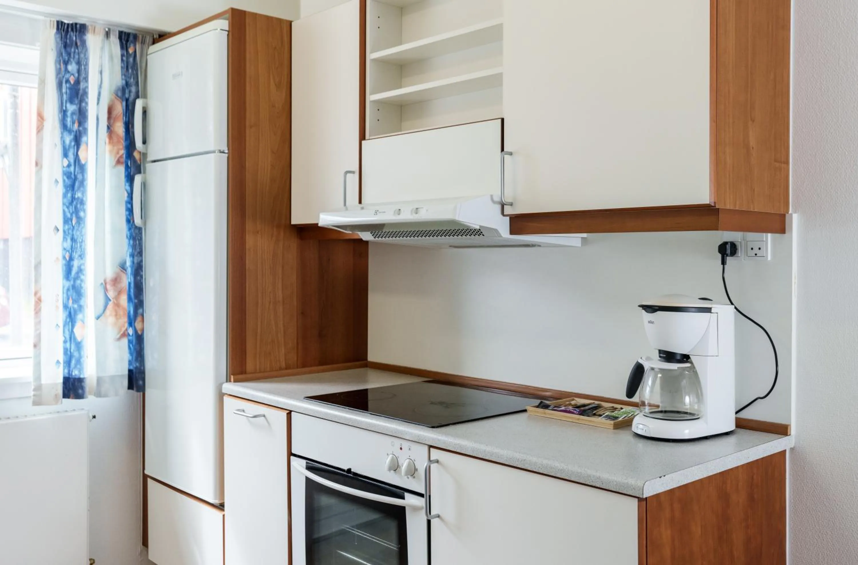Kitchen or kitchenette in Hotel Nordbo
