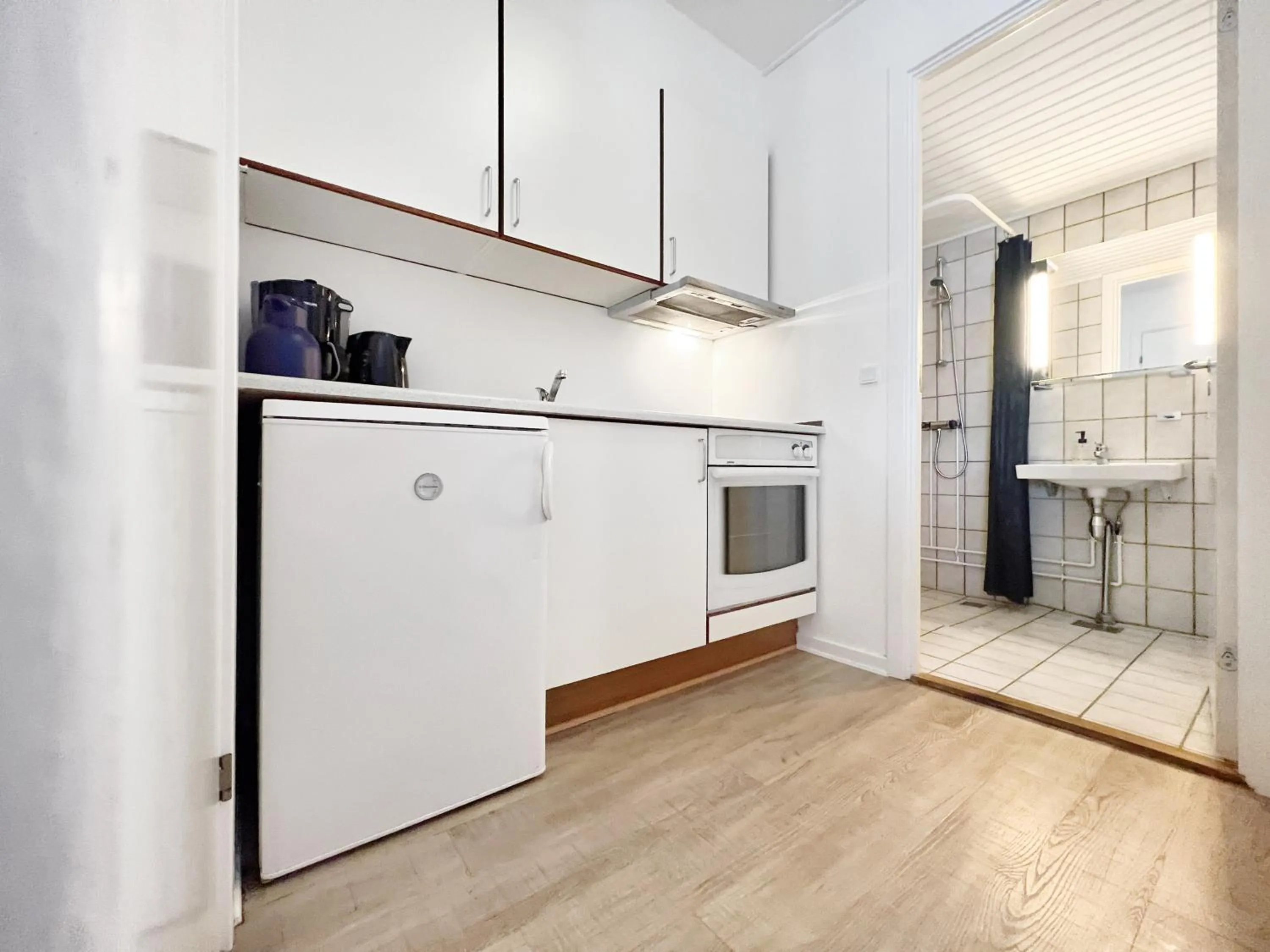 Kitchen or kitchenette in Hotel Nordbo