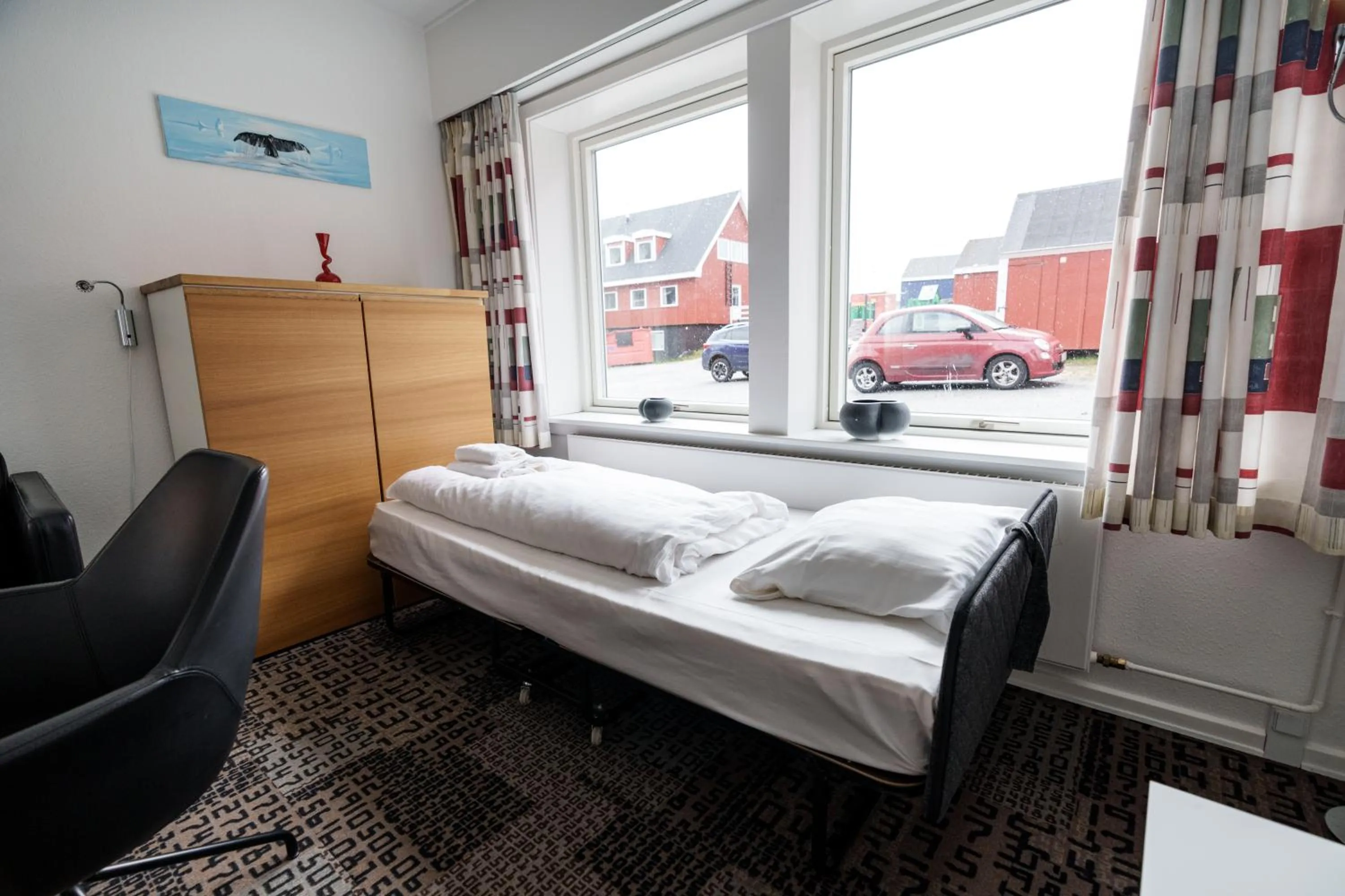 Bed in Hotel Nordbo