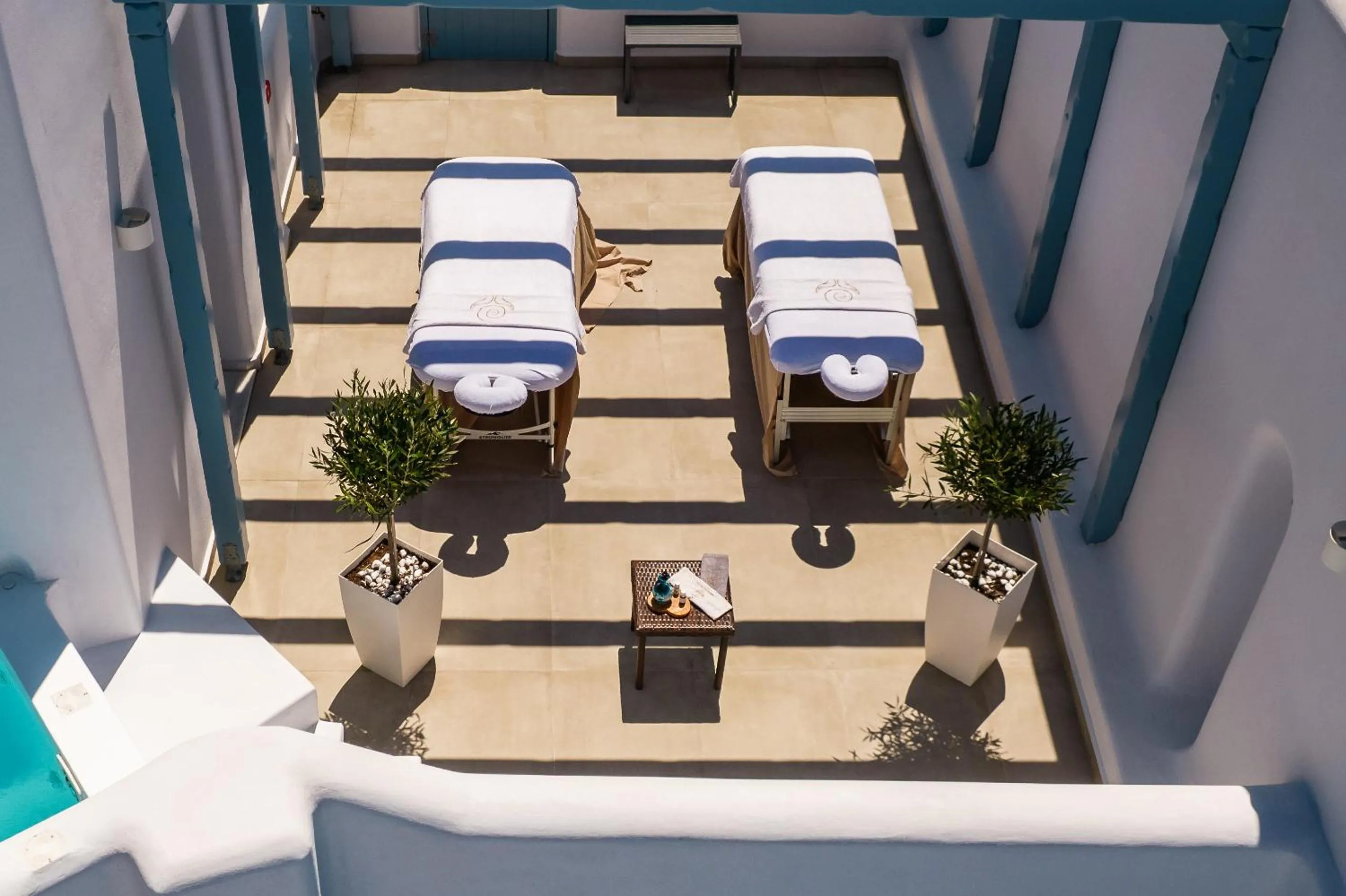 Massage, Bed in Aegean Blue Suites