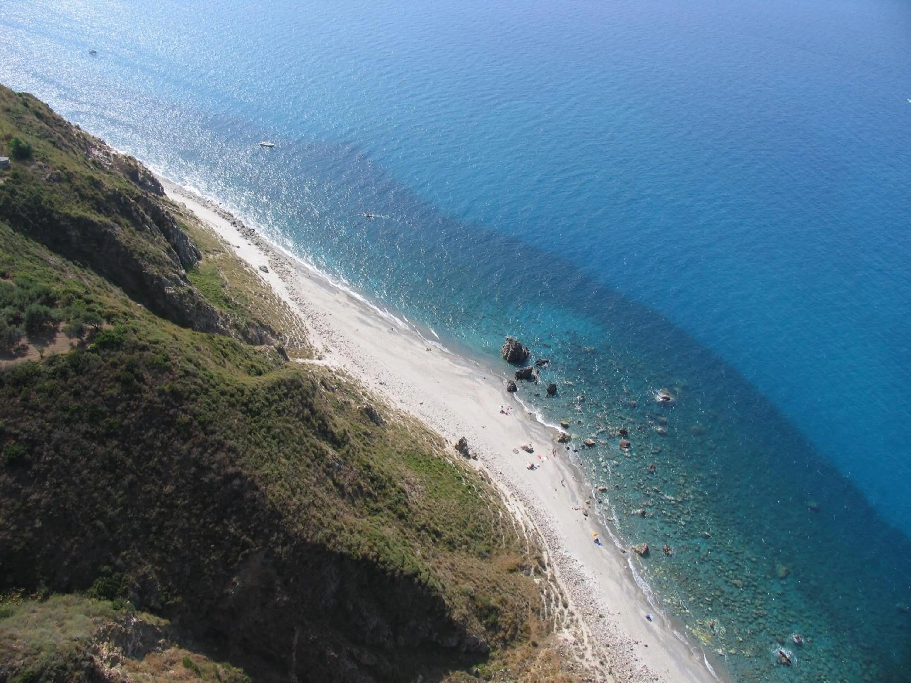 View (from property/room), Bird's-eye View in Three-room apartment a stones throw from the sea