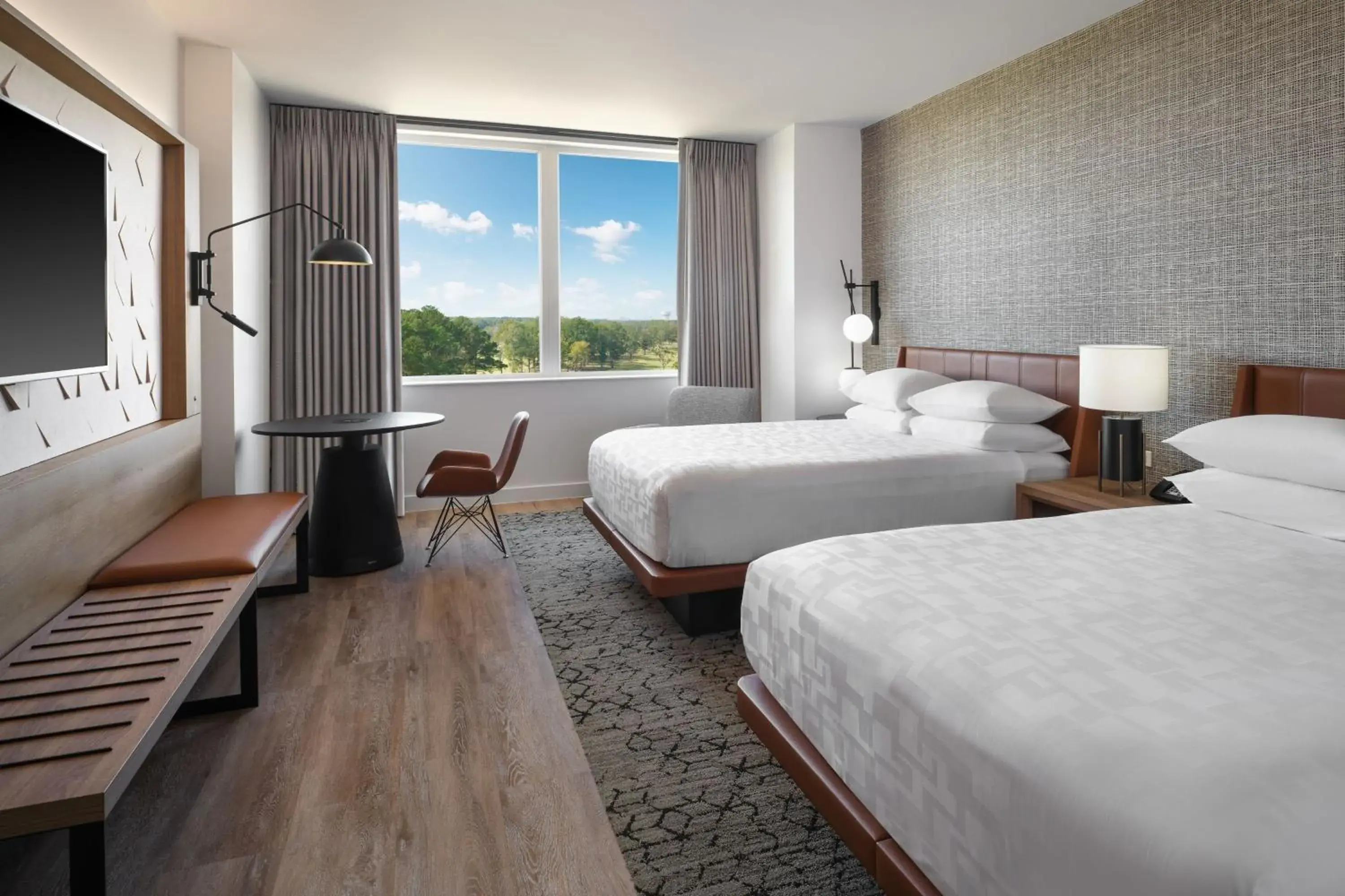 Club lounge access, Deluxe Guest room with 2 Queen, Golf view in Sheraton Flowood The Refuge Hotel & Conference Center Club lounge access, Deluxe Guest room with 2 Queen, Golf view in Sheraton Flowood The Refuge Hotel & Conference Center