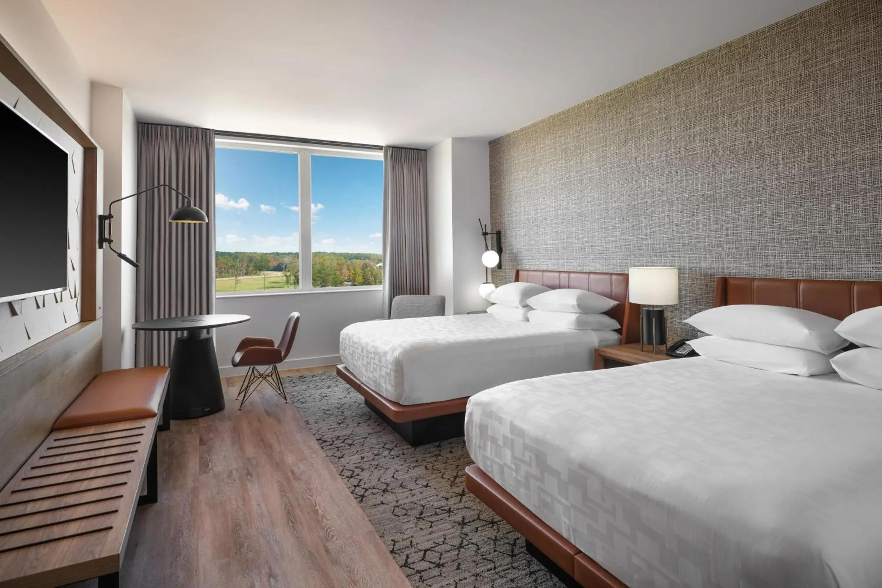 Traditional Guest room with 2 Queen, Courtyard view in Sheraton Flowood The Refuge Hotel & Conference Center Traditional Guest room with 2 Queen, Courtyard view in Sheraton Flowood The Refuge Hotel & Conference Center