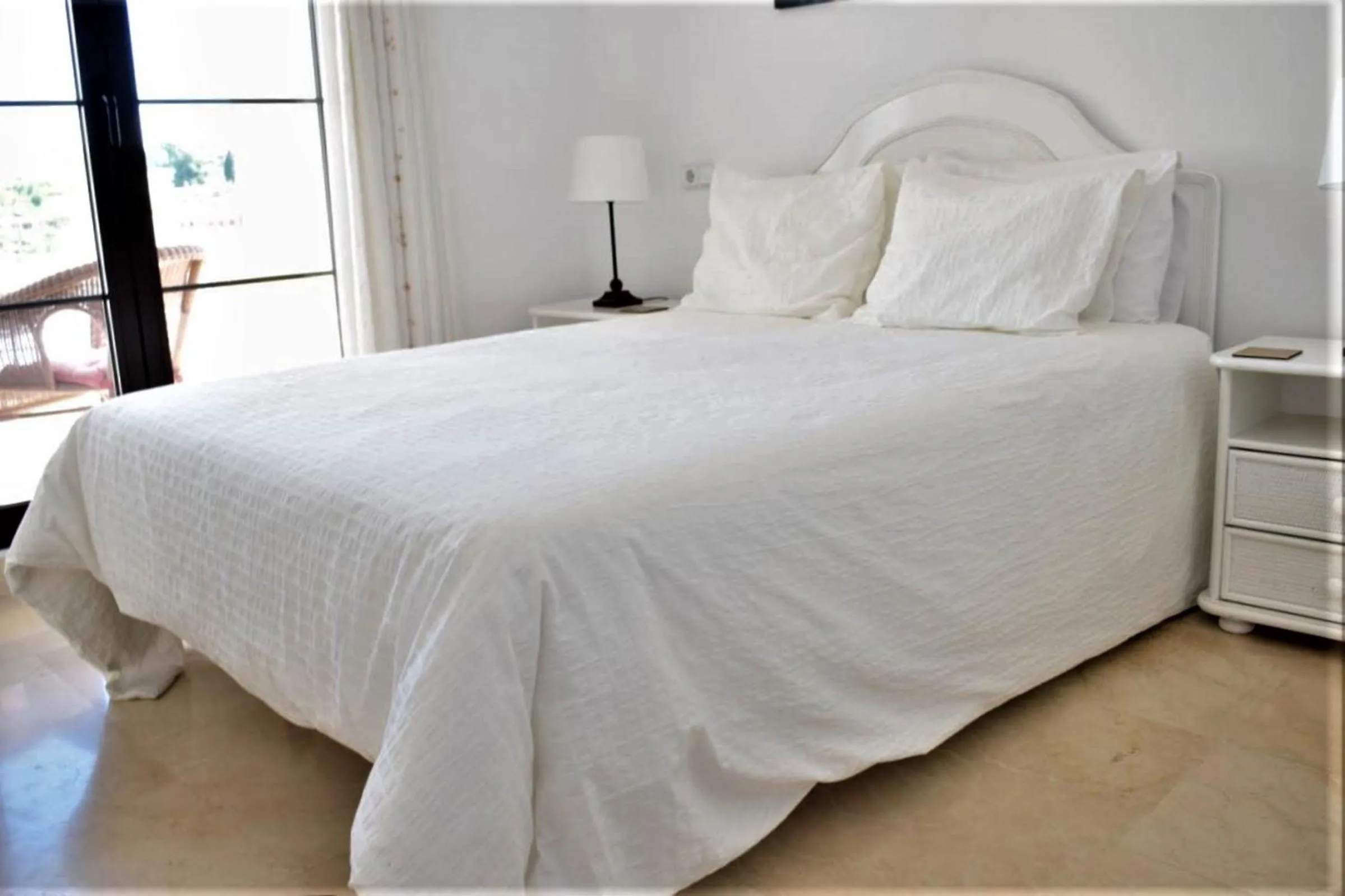 Bedroom, Bed in Superior 3BR GolfLA Apartment Minutes from Puerto Banus & Marbella