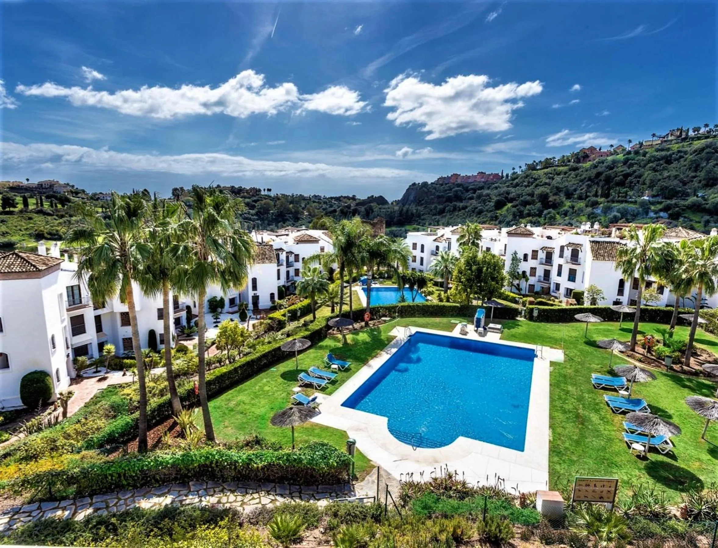 Bird's eye view in Superior 3BR GolfLA Apartment Minutes from Puerto Banus & Marbella