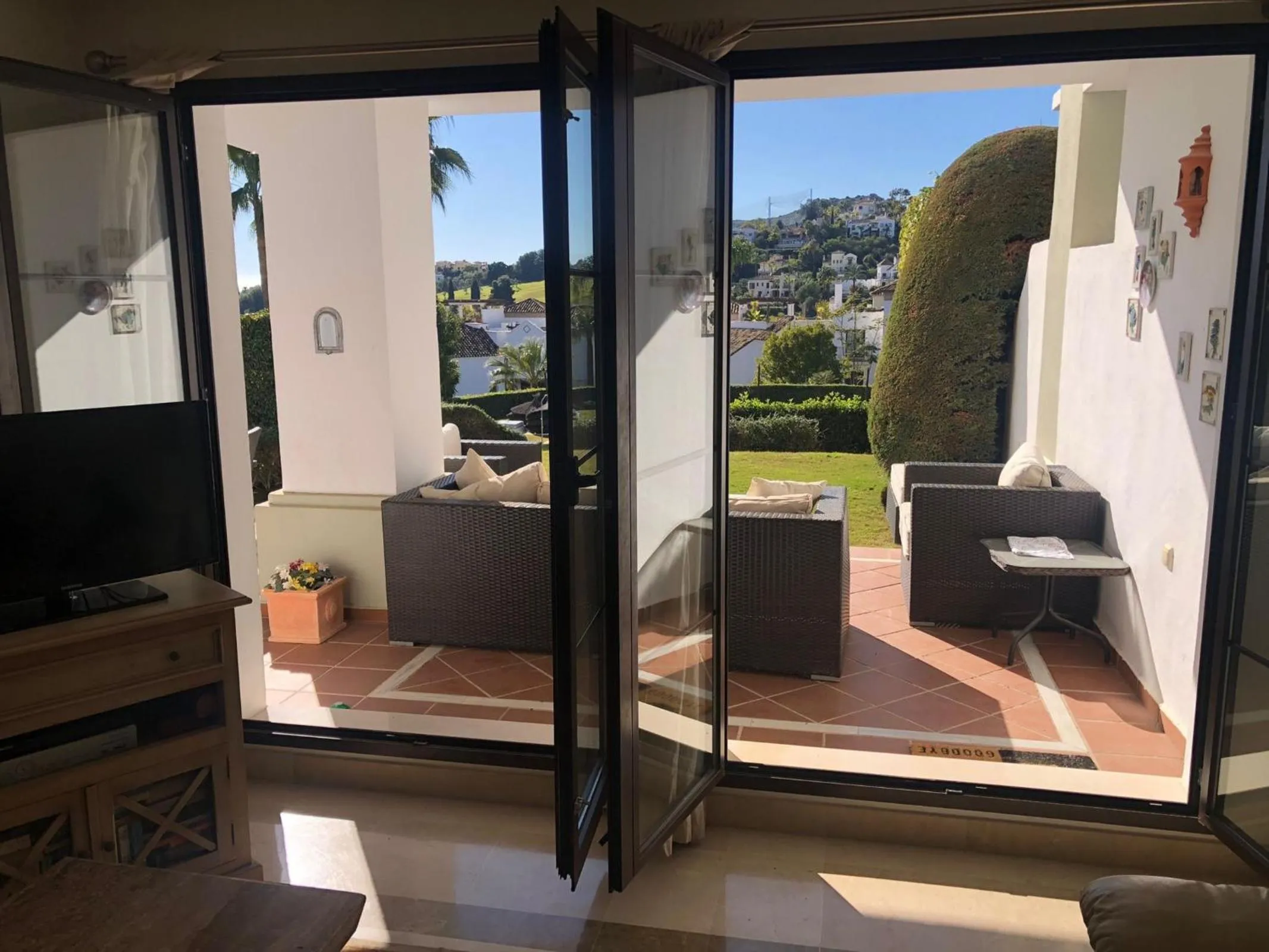 Garden in Superior 3BR GolfLA Apartment Minutes from Puerto Banus & Marbella