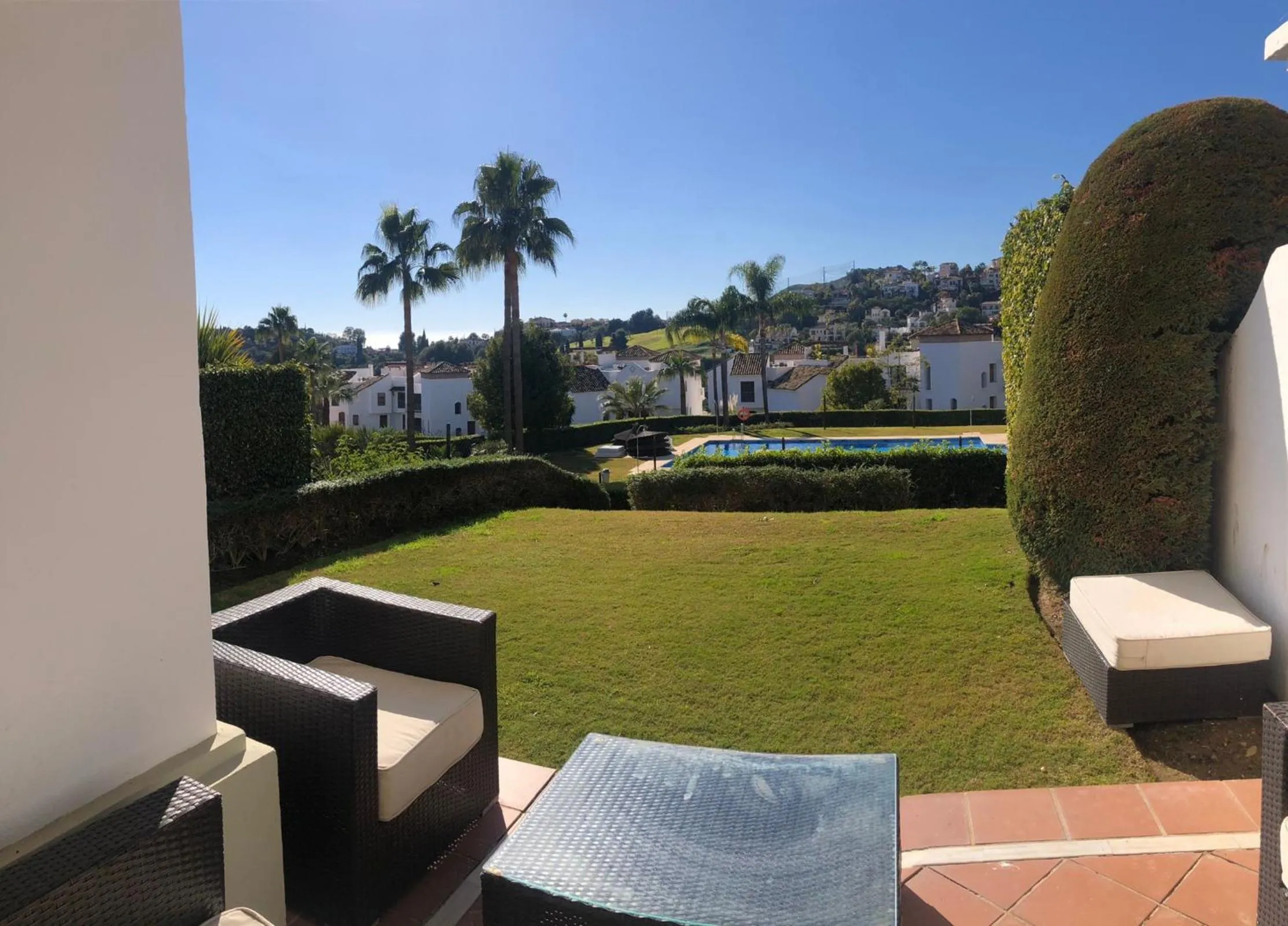 Garden in Superior 3BR GolfLA Apartment Minutes from Puerto Banus & Marbella
