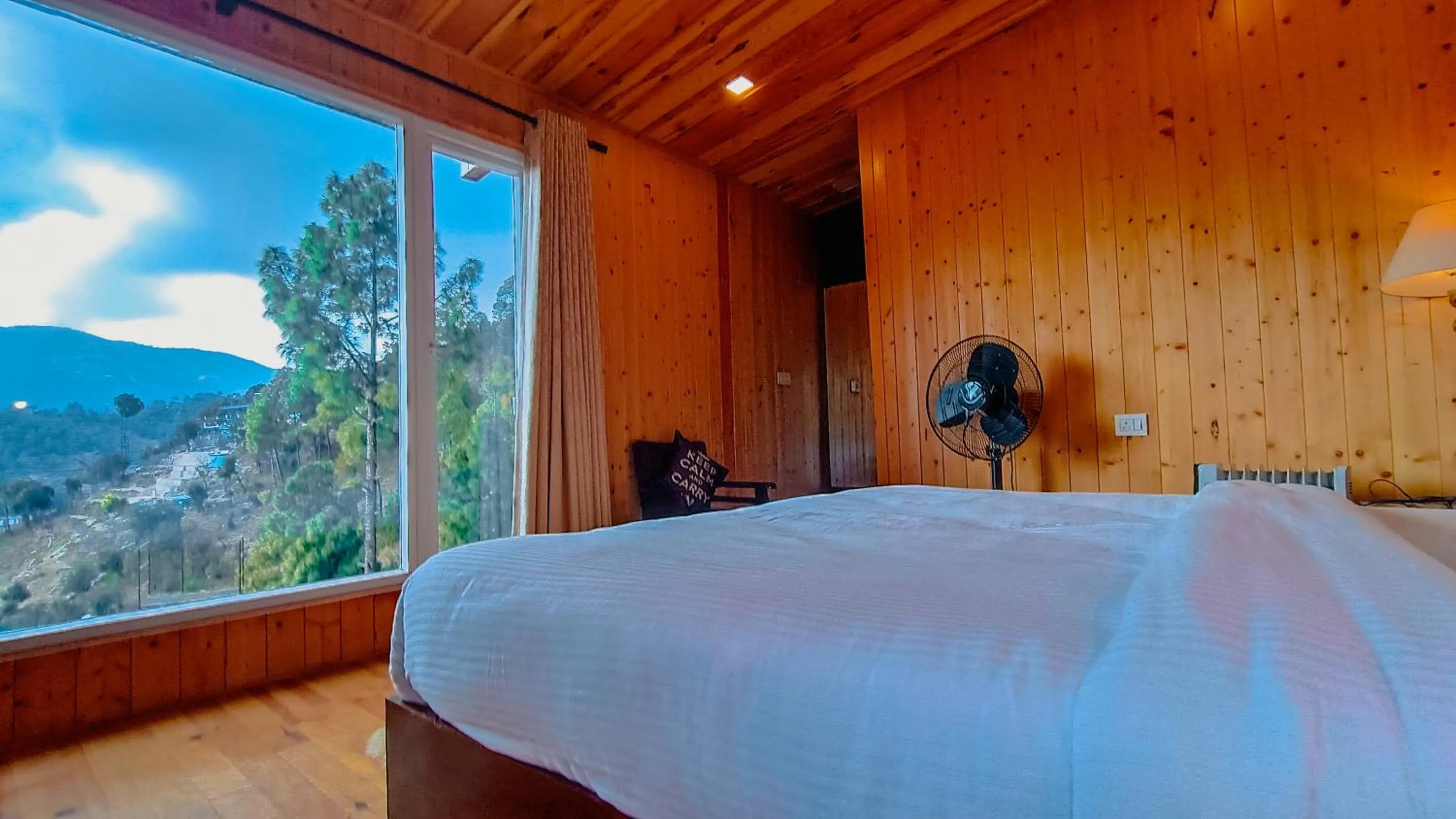View (from property/room), Bed in THEHIMALAYANLIVING WHISTLING PINES