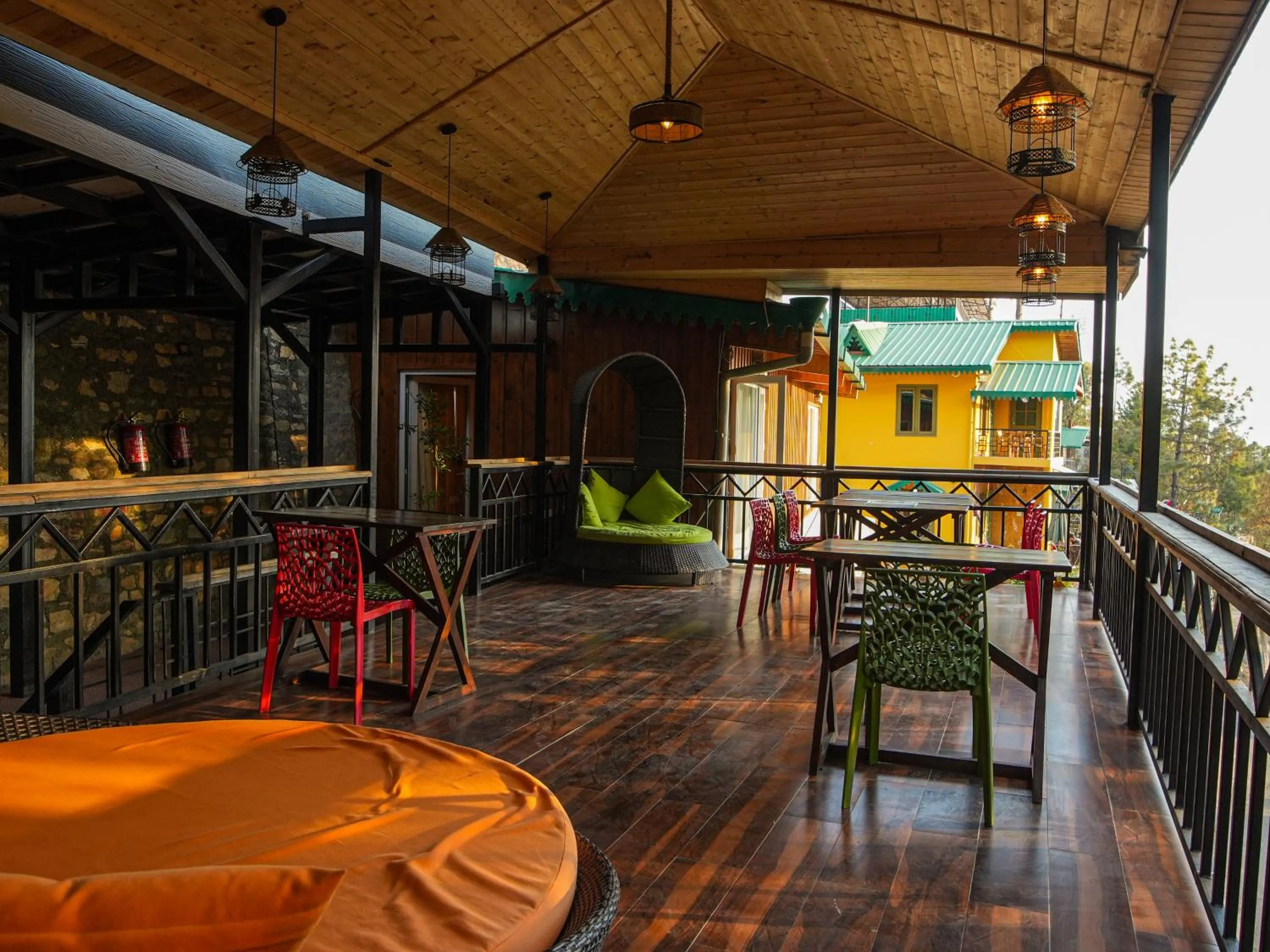 Seating area in THEHIMALAYANLIVING WHISTLING PINES