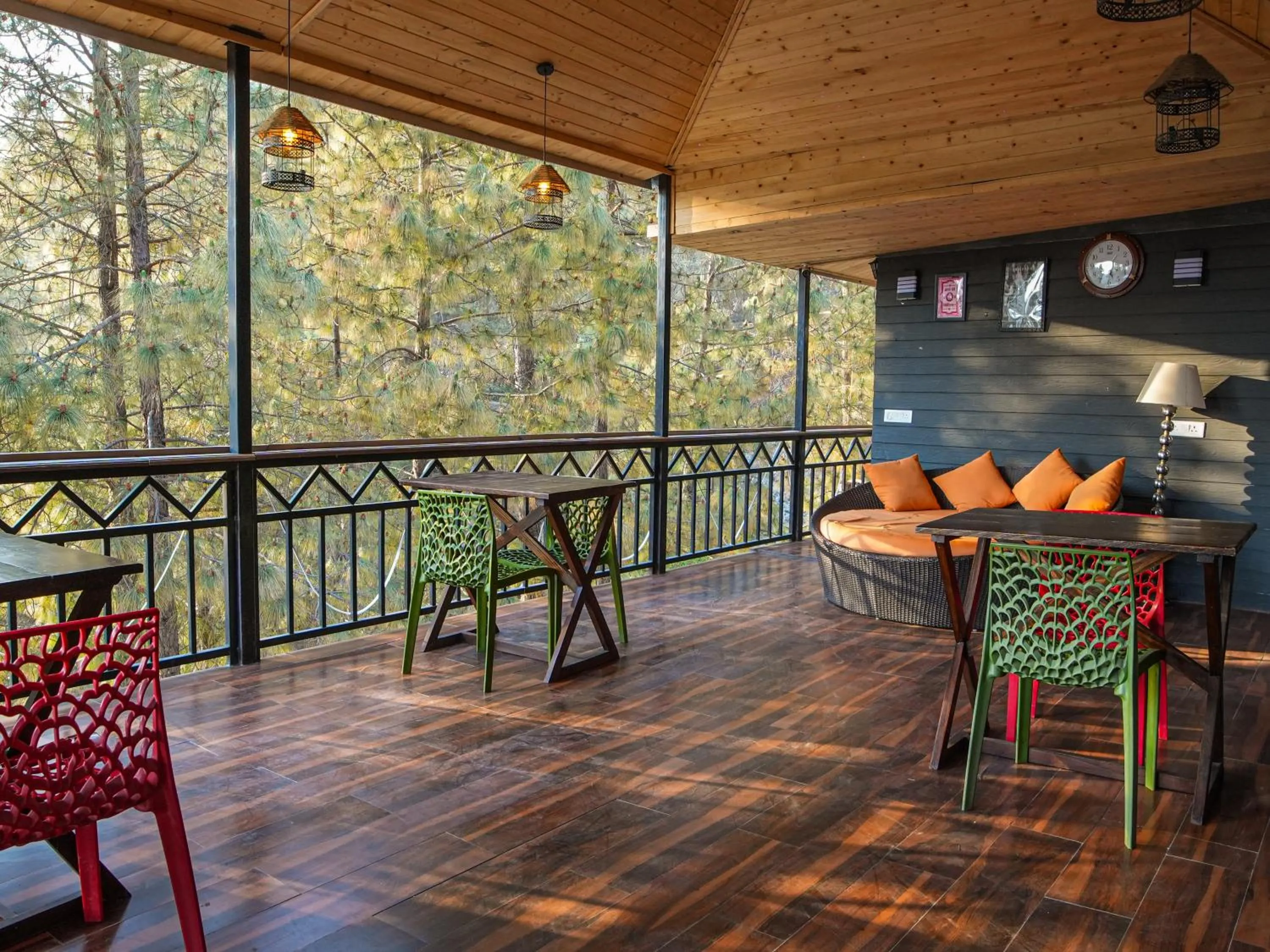 Seating area in THEHIMALAYANLIVING WHISTLING PINES