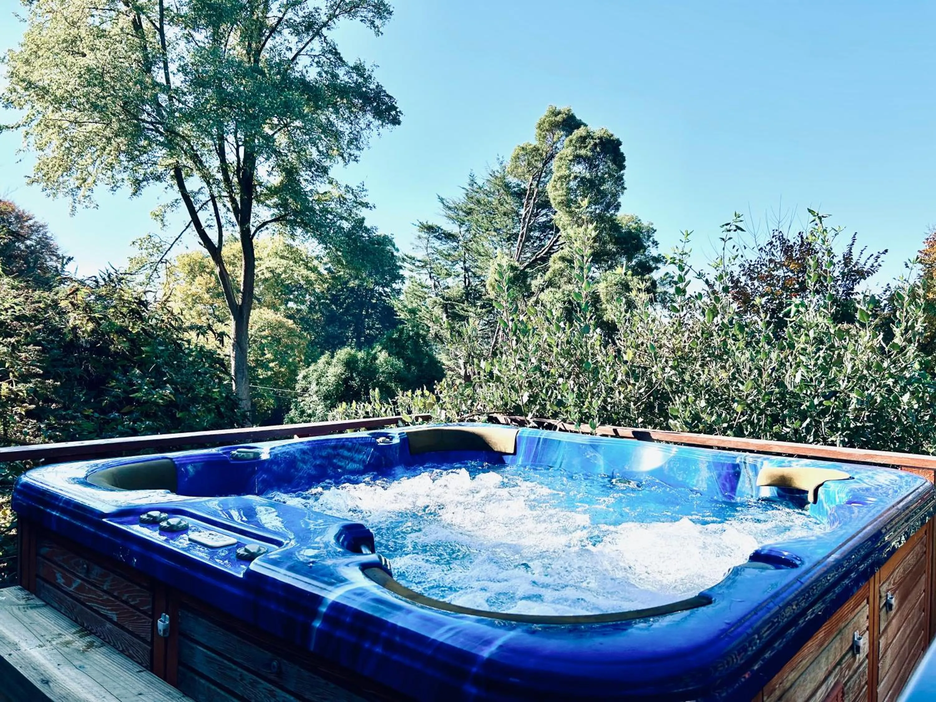 Hot Tub in Secluded Villa with Lush Gardens, Spa and Fireplace