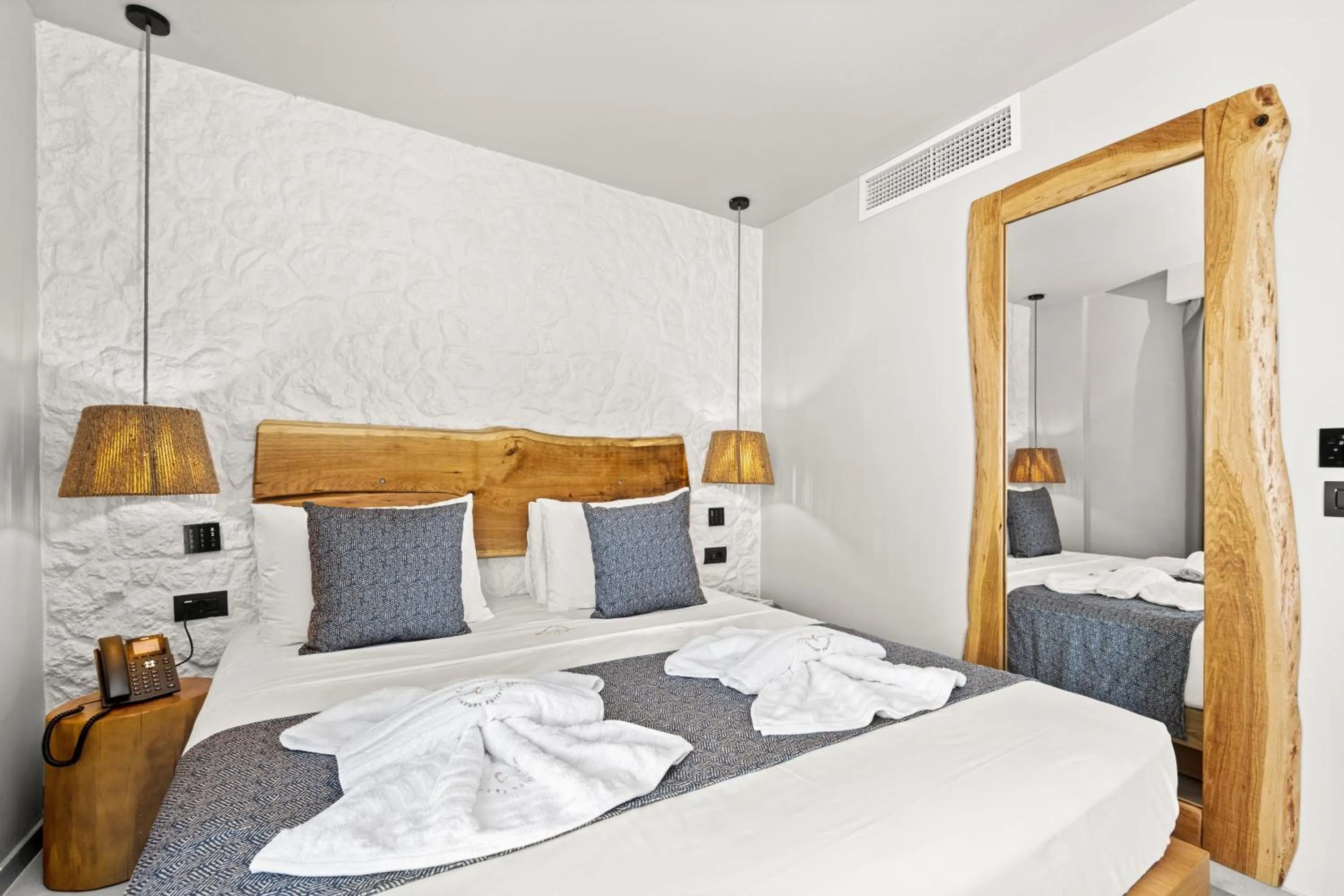 Bed in Emily's Luxury Suites