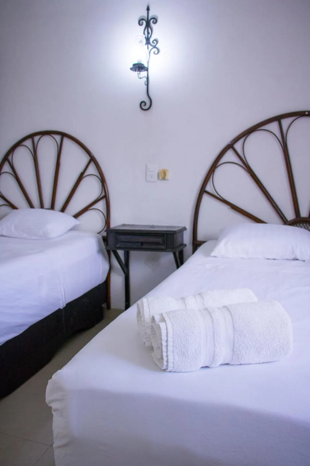 Bed in Hotel Posada del Angel