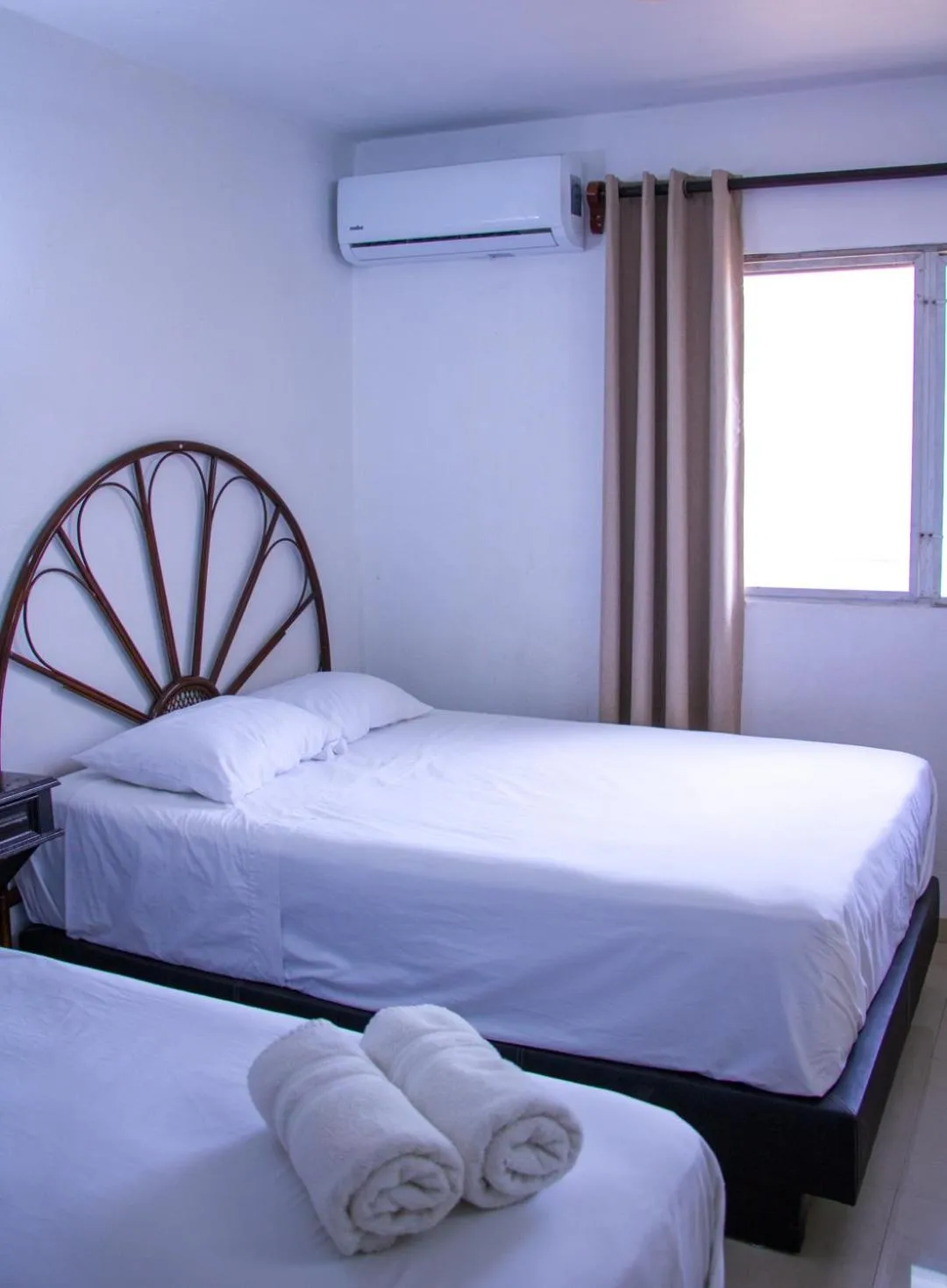 Bed in Hotel Posada del Angel