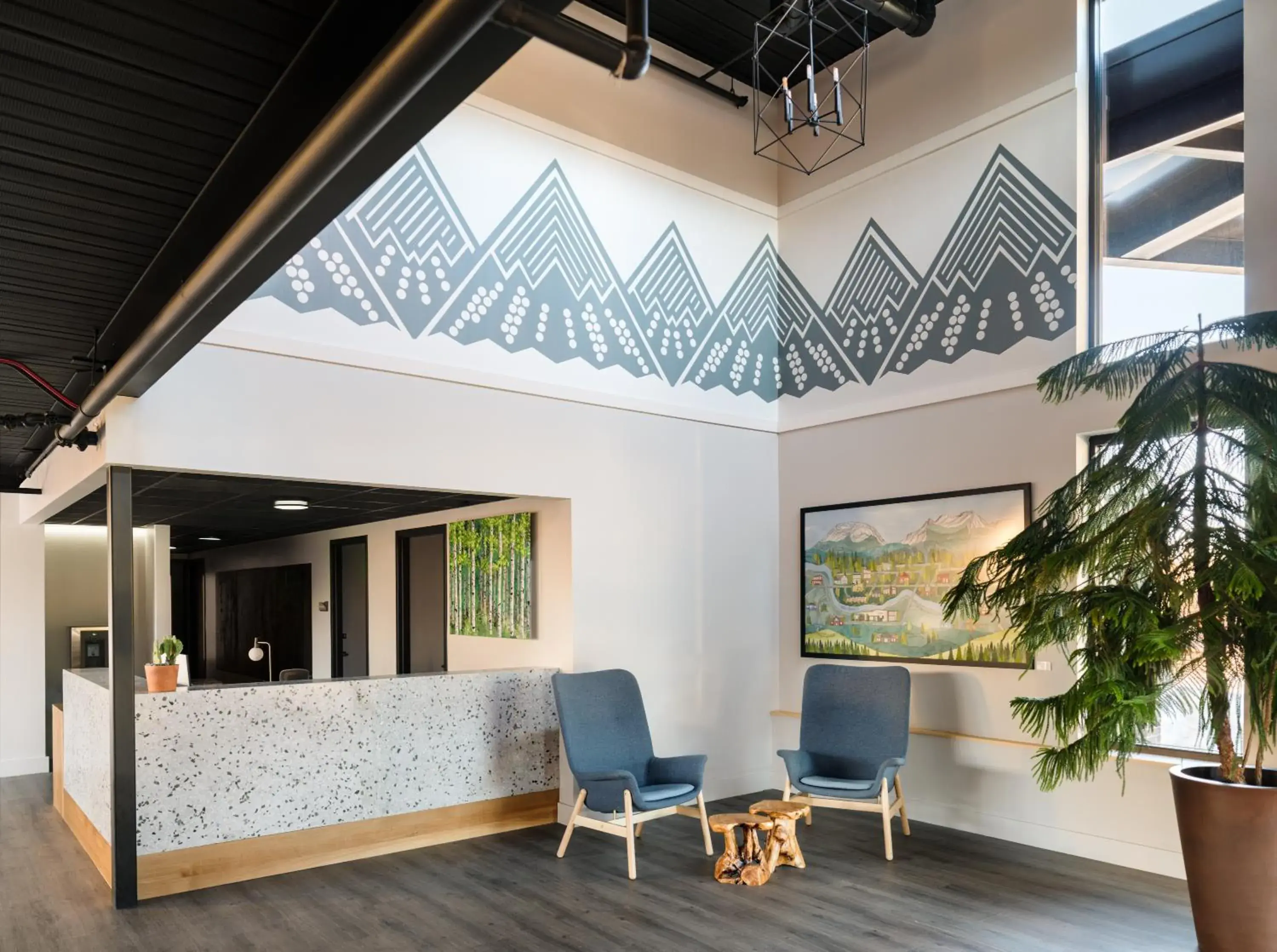 Lobby or reception in The Block Hotel & Commons Lobby or reception in The Block Hotel & Commons