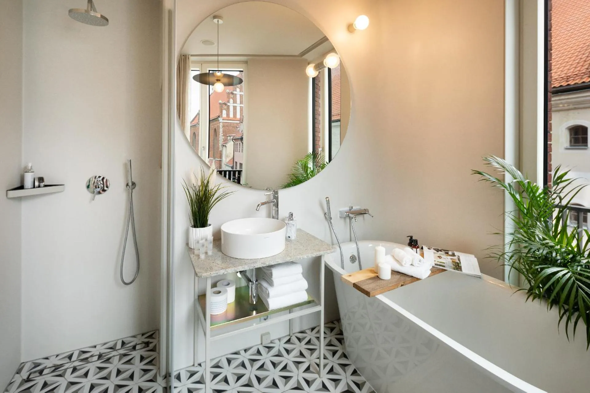 Shower in Redstone Apartments