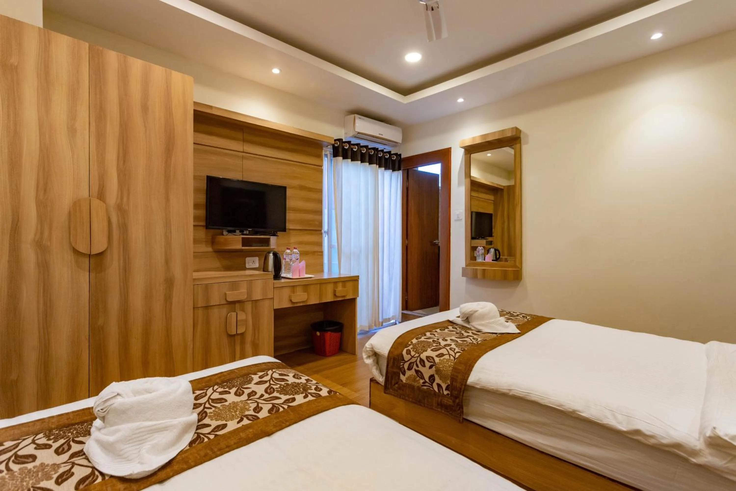 Photo of the whole room, Bed in Hotel Mahadev Inn Pokhara