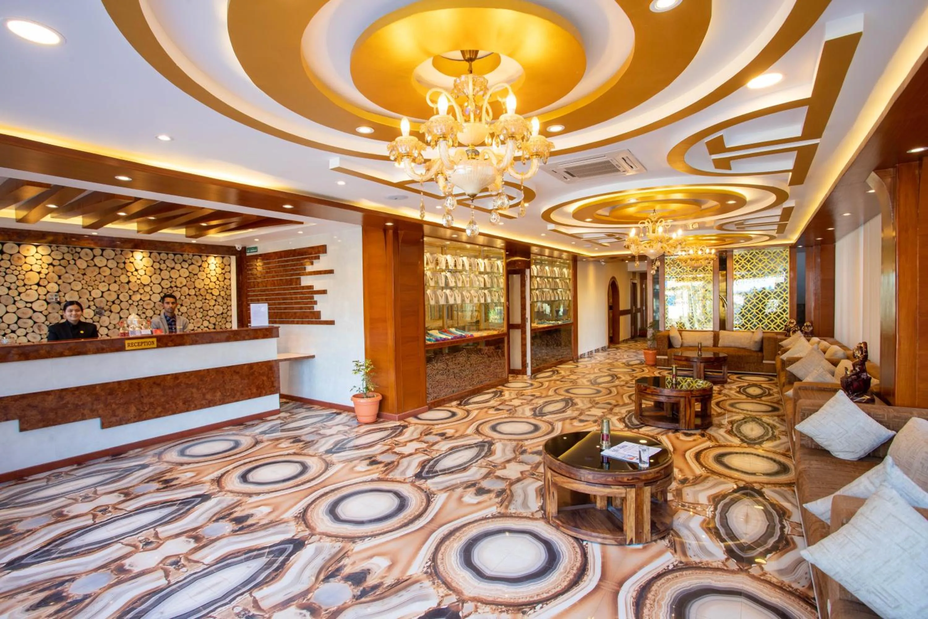 Lobby or reception in Hotel Mahadev Inn Pokhara