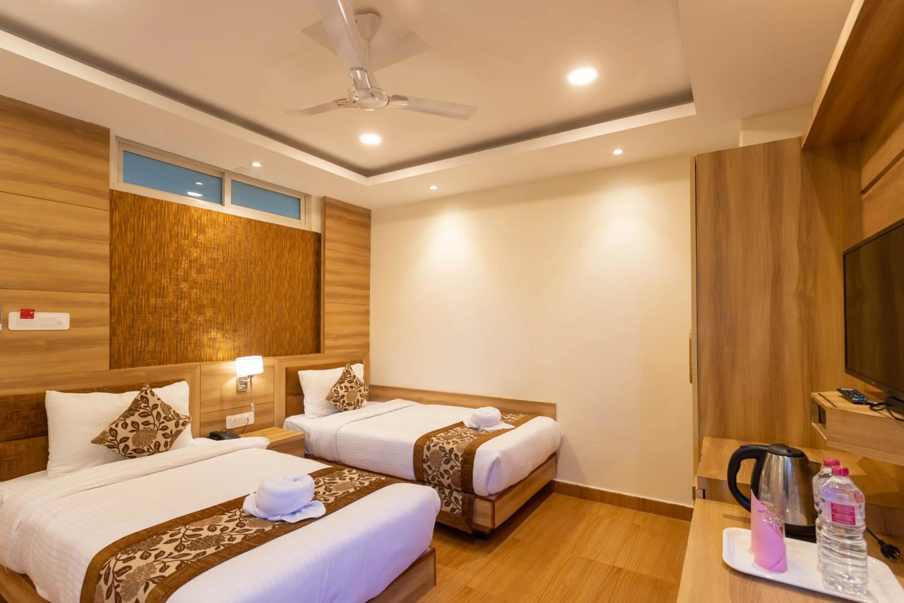 Bed in Hotel Mahadev Inn Pokhara