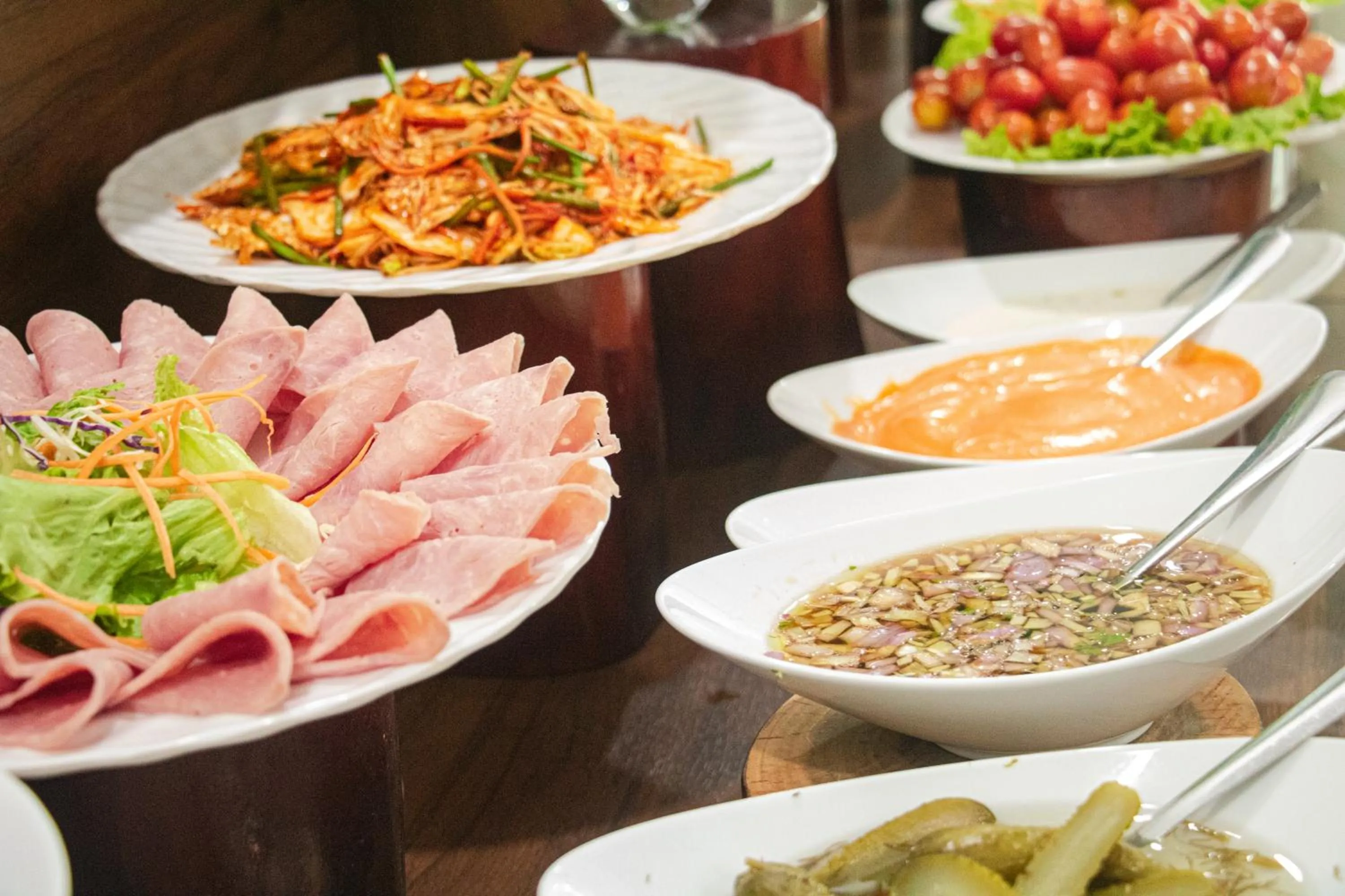 Buffet breakfast in NIGHT SEA HOTEL